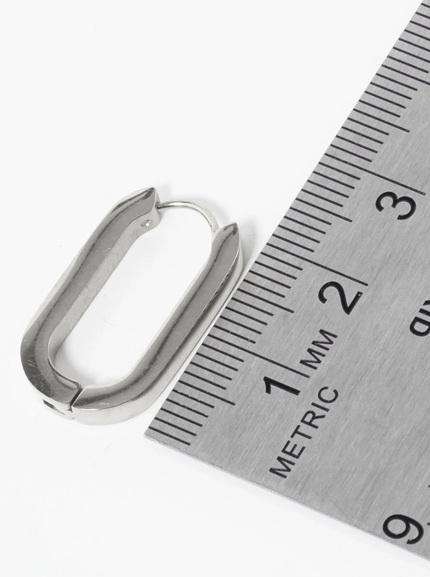 23mm Stainless Steel Huggie Hoop Earrings