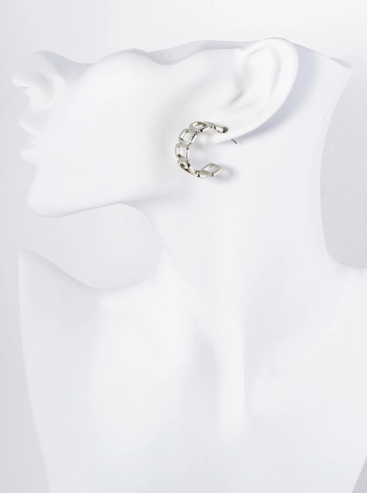25mm Geometric Lightweight Open Hoop Earrings