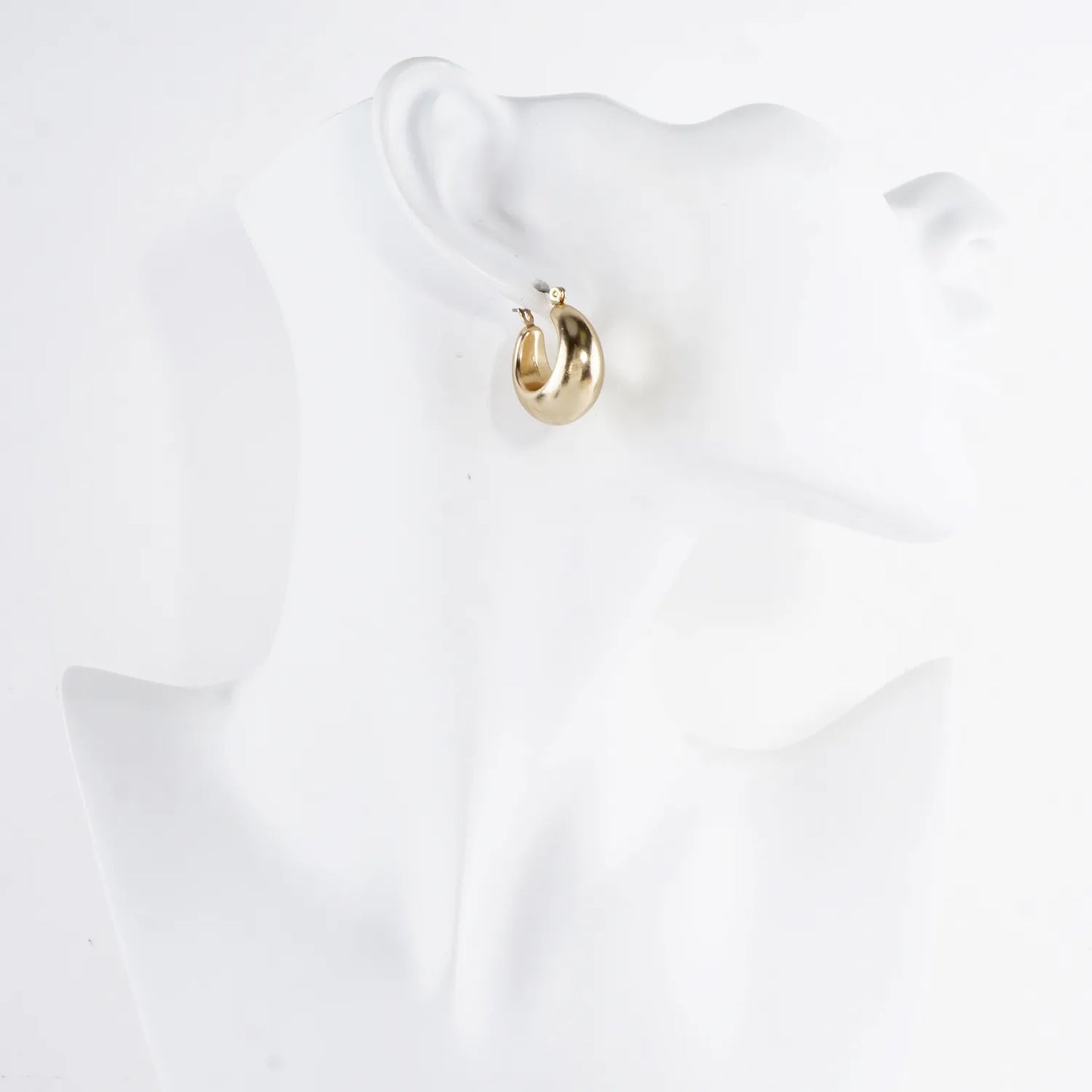 25mm Hollow Metallic Bold Hoop Earrings