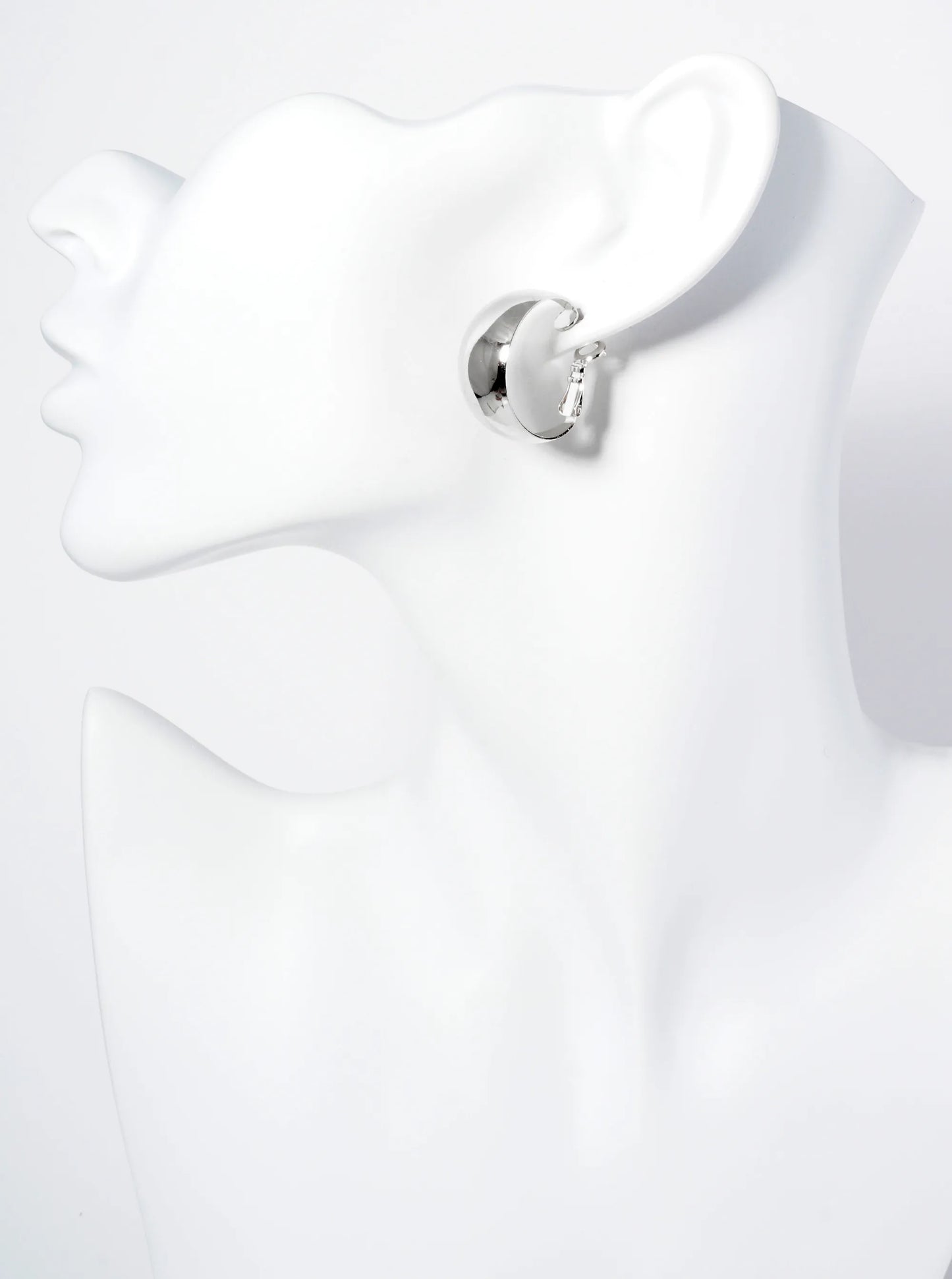 25mm Polished 14K-Gold-Dipped Tapered Latch Back Hoop Earrings