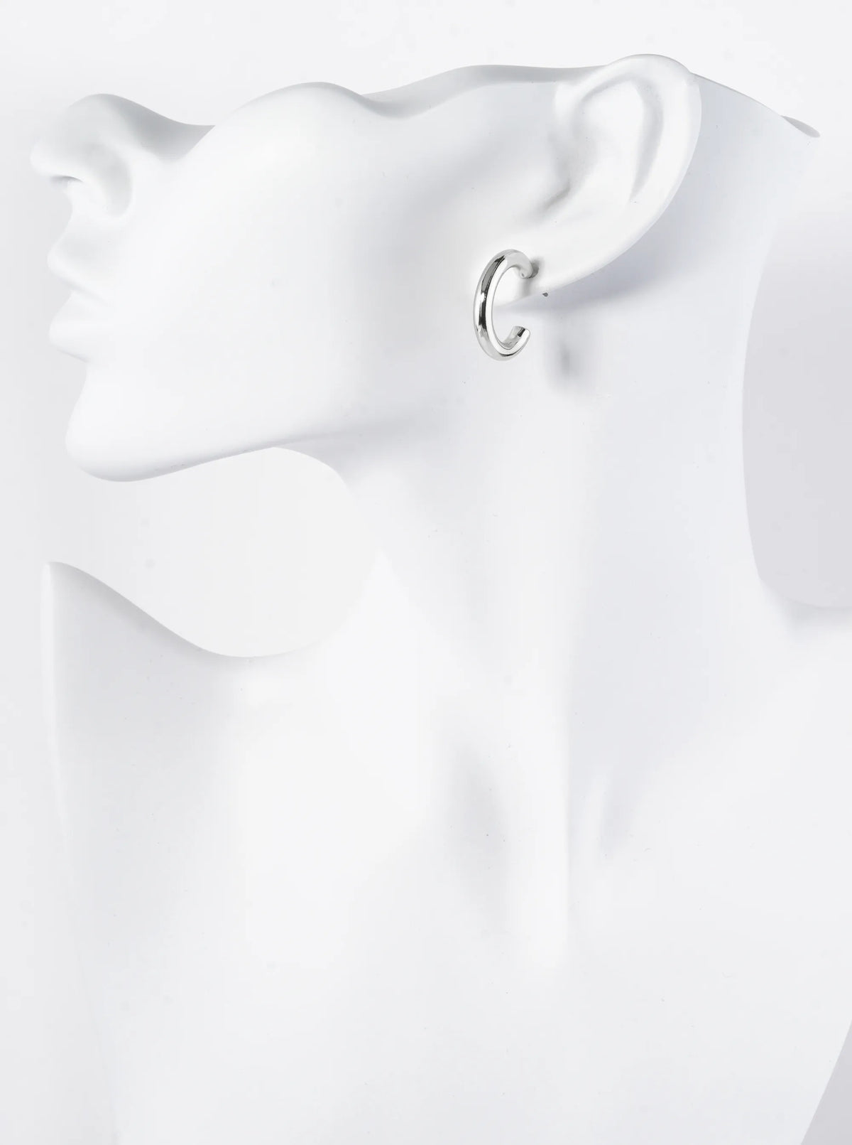 3-Pair Set 14-18-20mm Metal Hoop Earrings