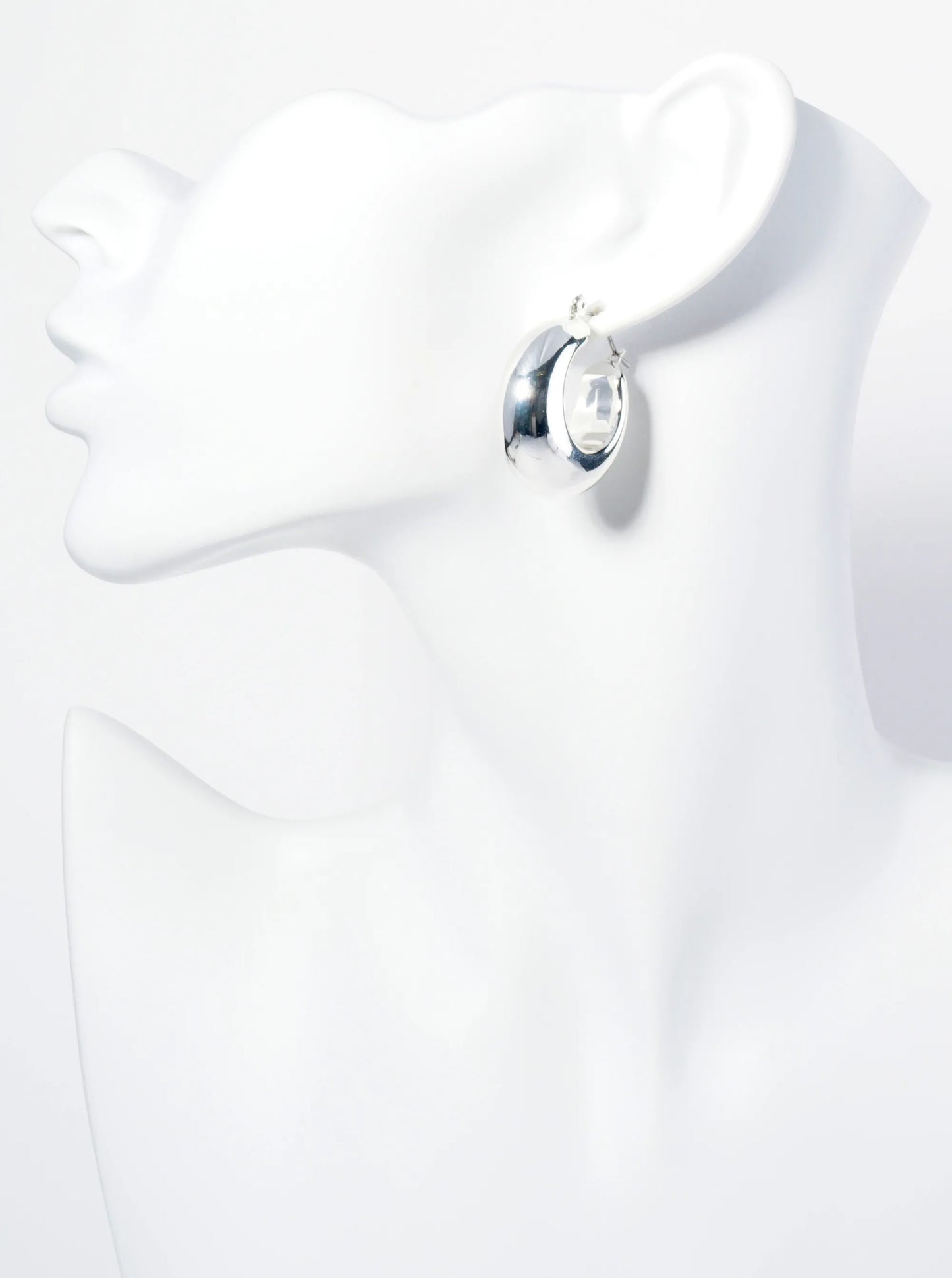 30mm Metal Hollow Hoop Earrings