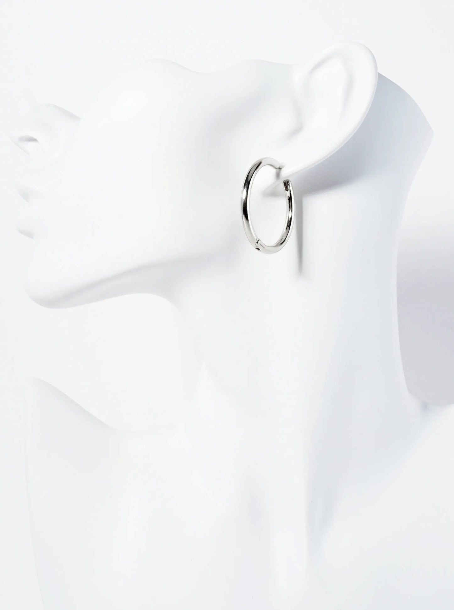 30mm Polished 14K-Gold-Dipped Brass Endless Hoop Earrings