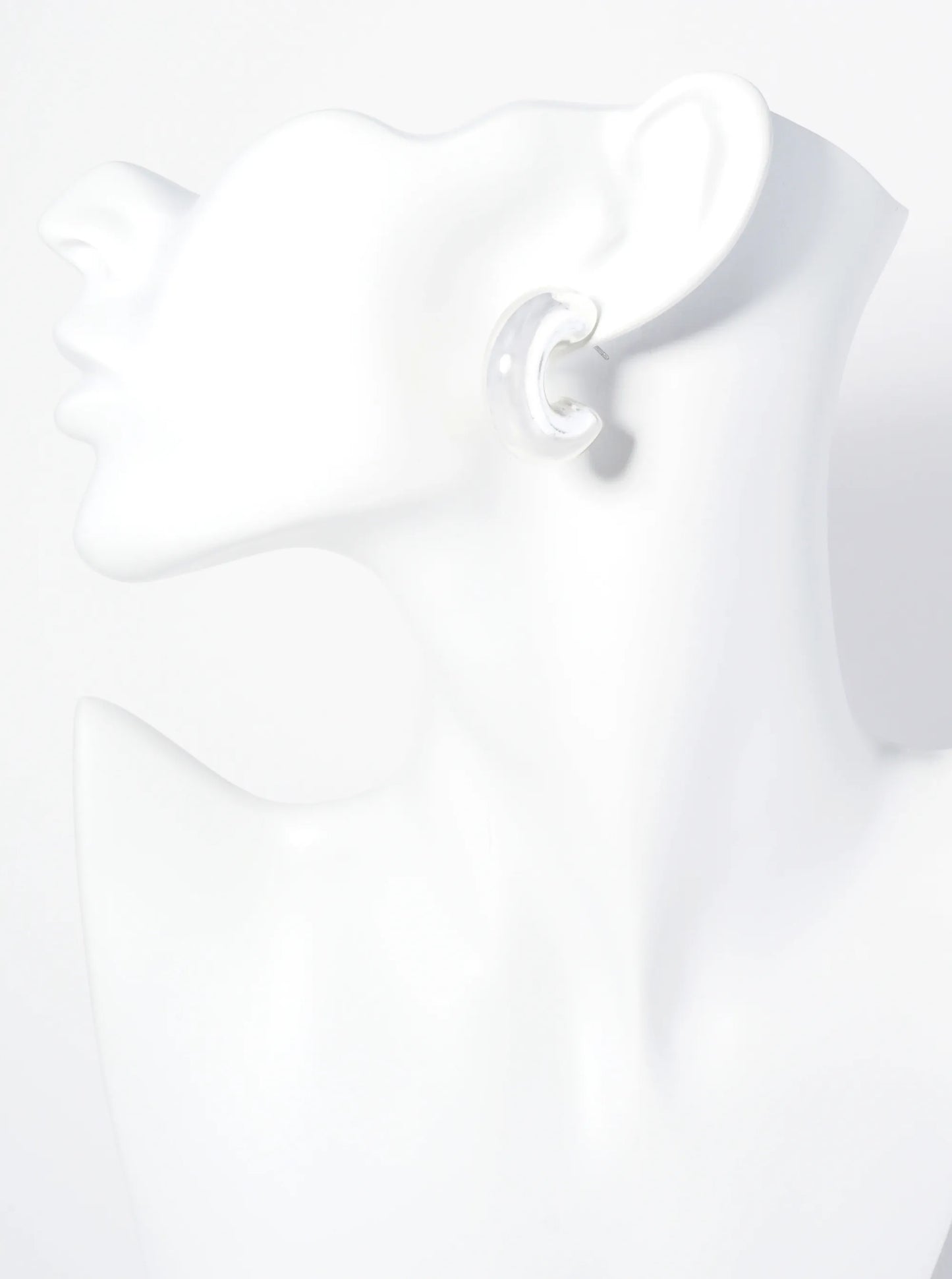 35mm Lightweight Metallic Hollow Hoop Earrings