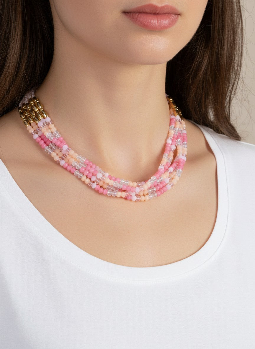 Layered Seed Bead Necklace