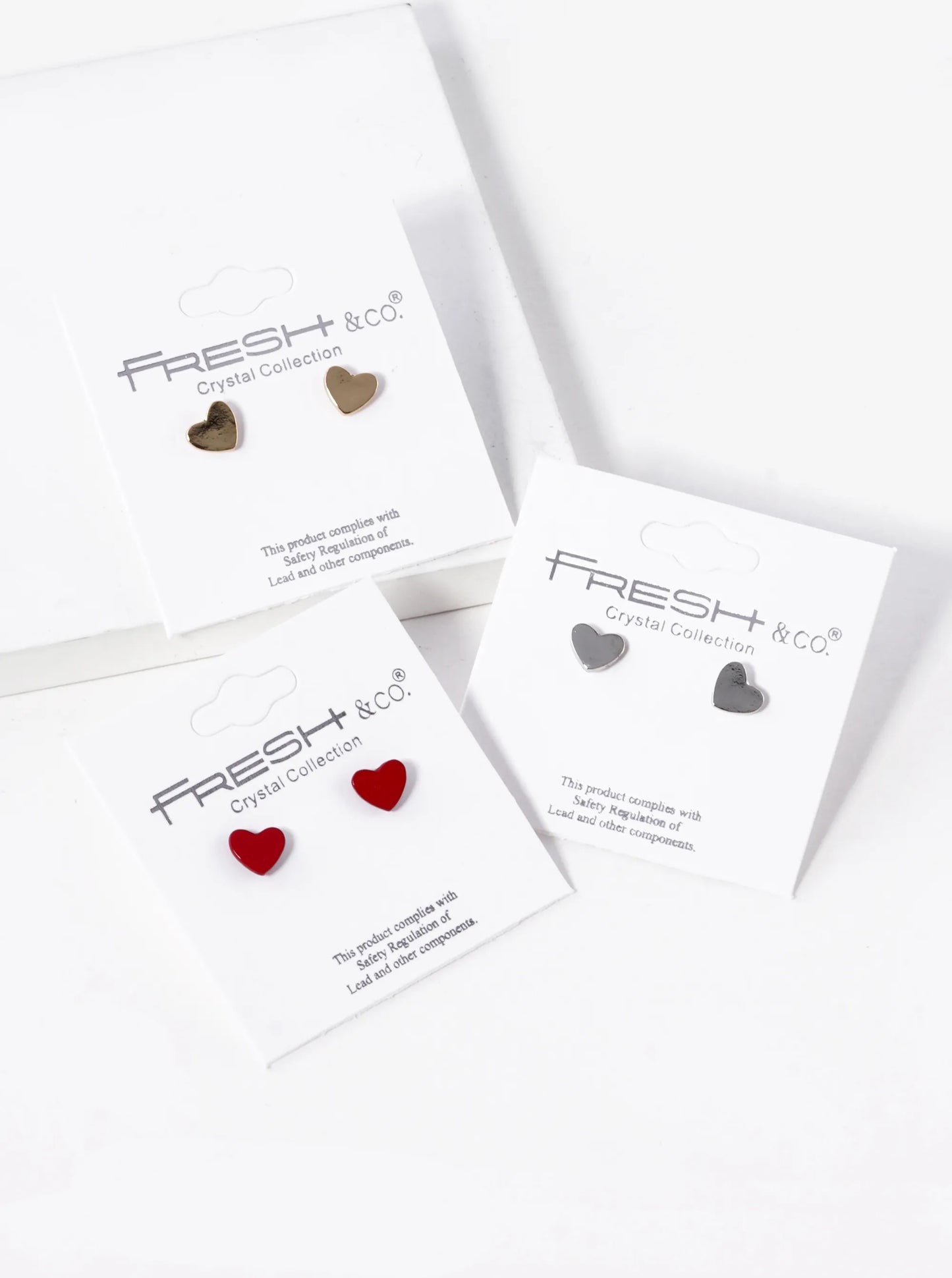 6mm Dainty Heart Stud Earrings