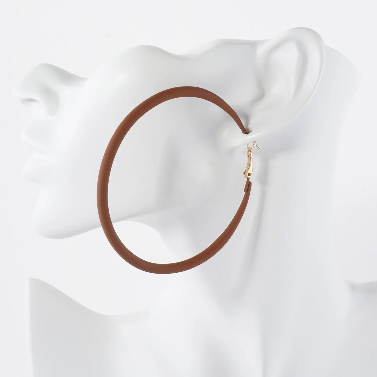 70mm Color Coated Hoop Earrings