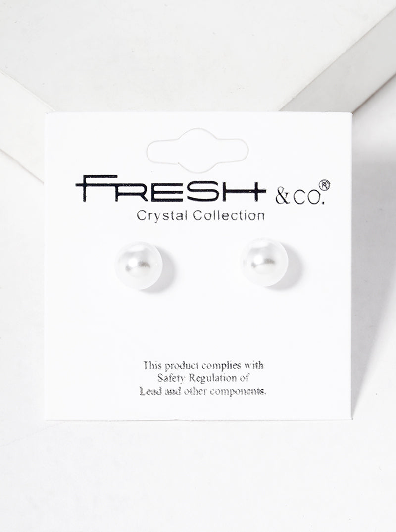 6mm Pearl Post Stud Earrings