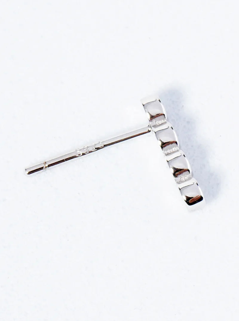 925 Sterling Silver 9mm 4 Round Bezel CZ Delicate Stud Earrings