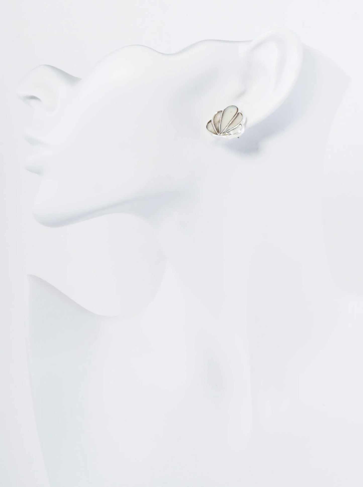 Abalone Mother Of Pearl Sea Shell Stud Earrings