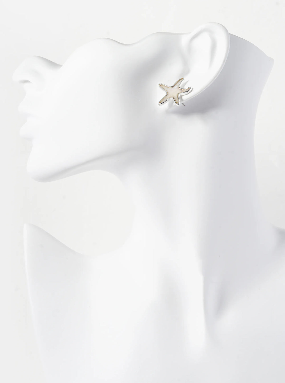 Abalone Mother Of Pearl Starfish Stud Earrings