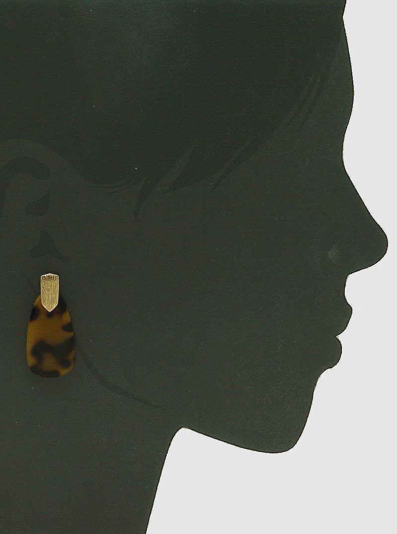 Acetate Post Drop Earrings