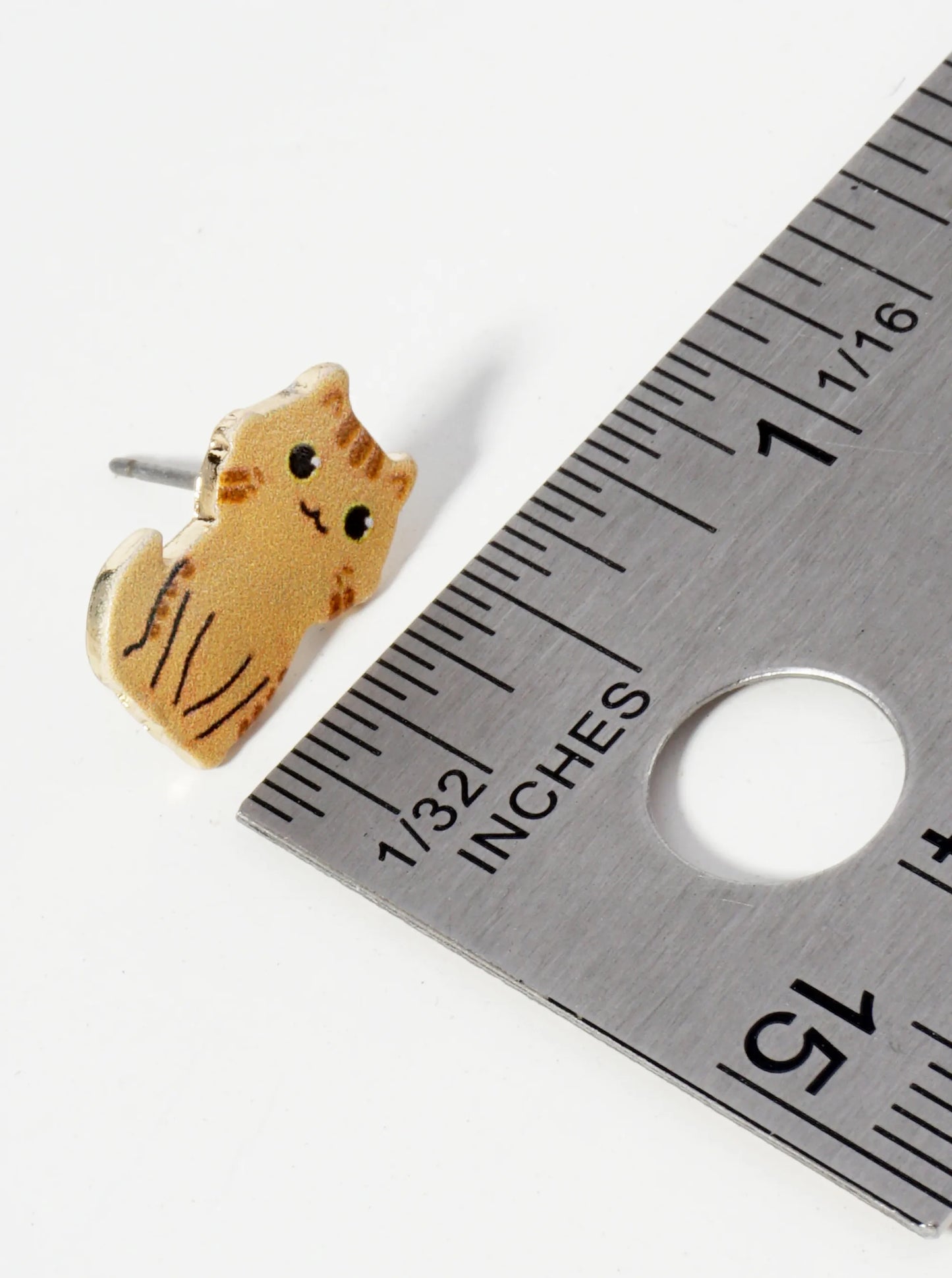Adorable Cartoon Style Cat Stud Earrings