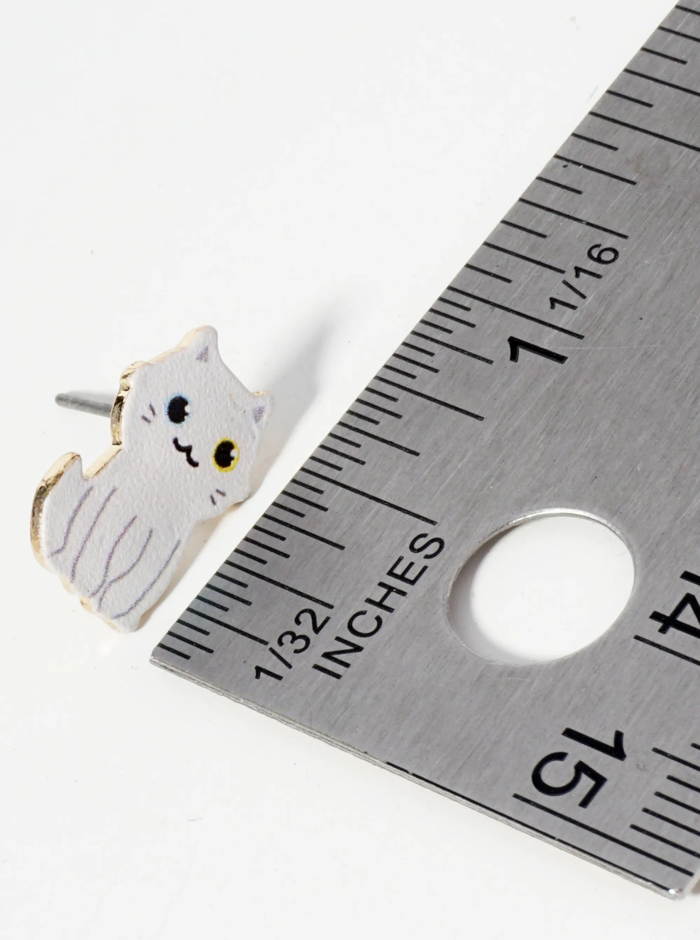 Adorable Cartoon Style Cat Stud Earrings