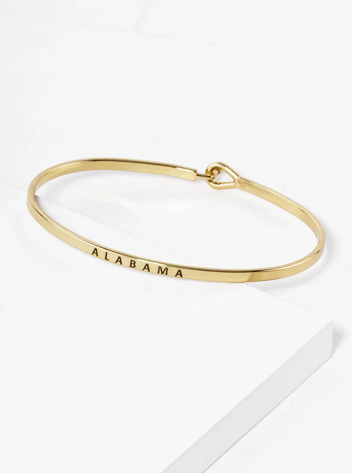 Alabama Engraved Inspirational Bangle Bracelet