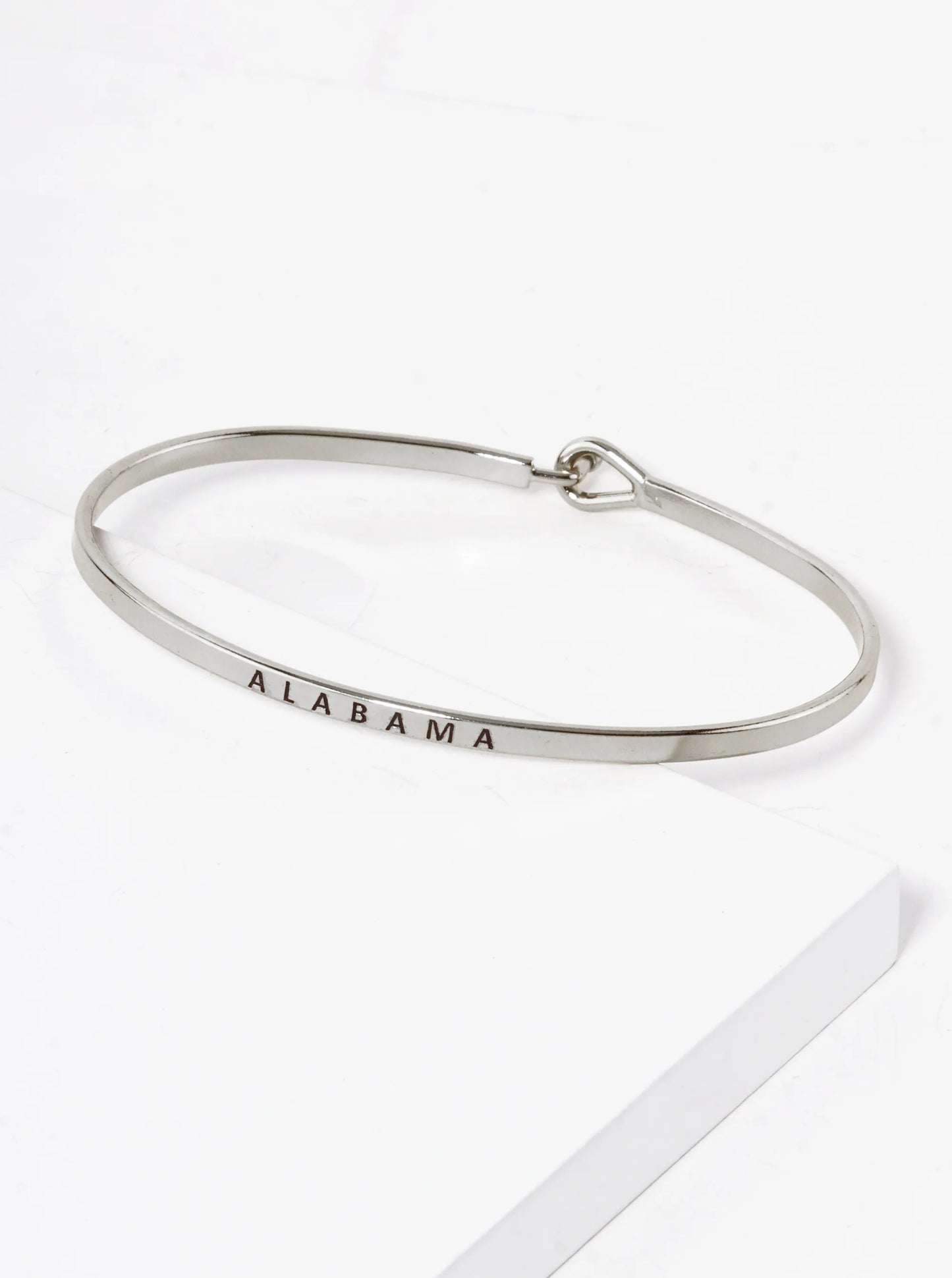 Alabama Engraved Inspirational Bangle Bracelet