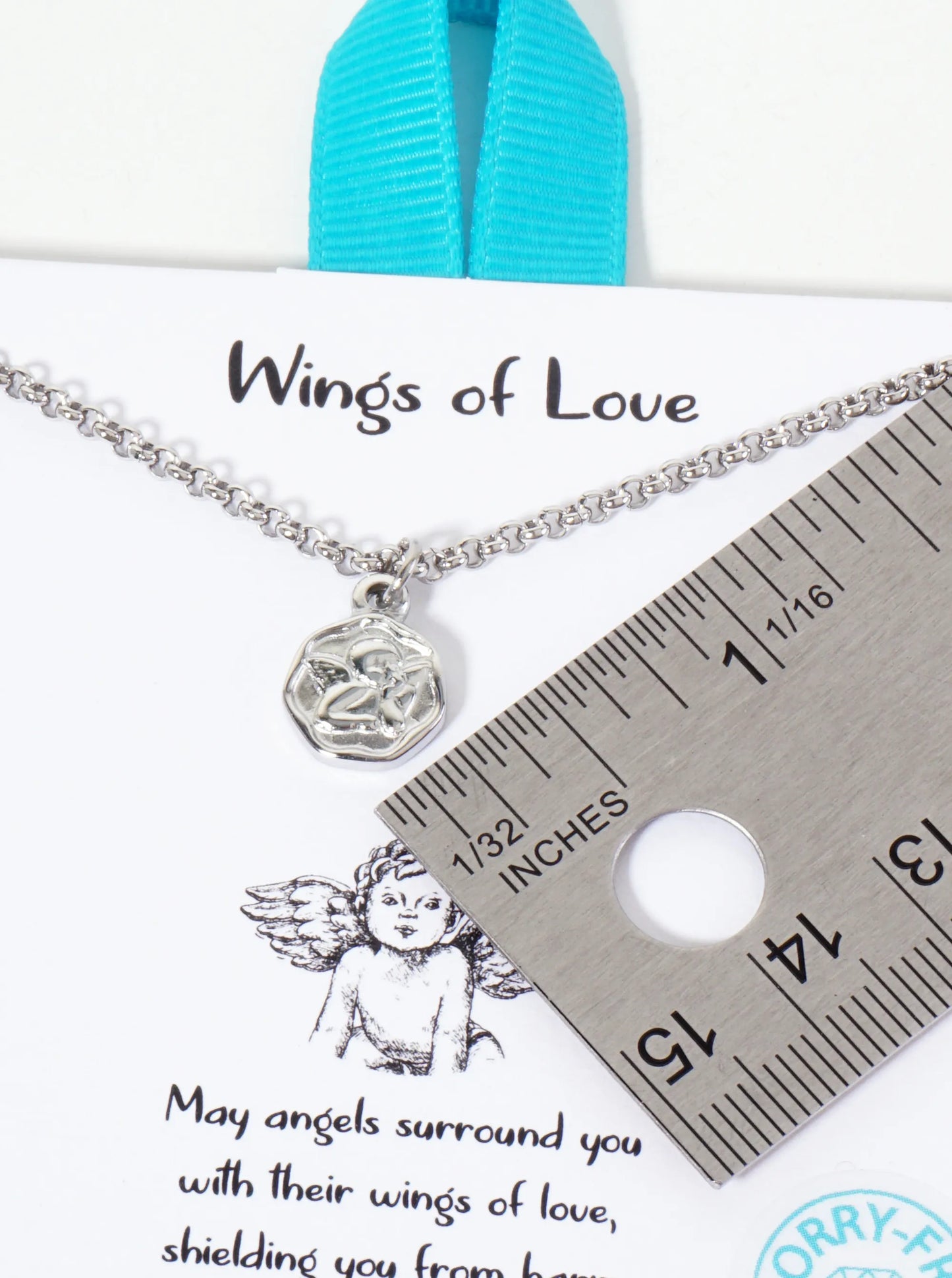 Angel Pendant Hypoallergenic Stainless Steel Necklace