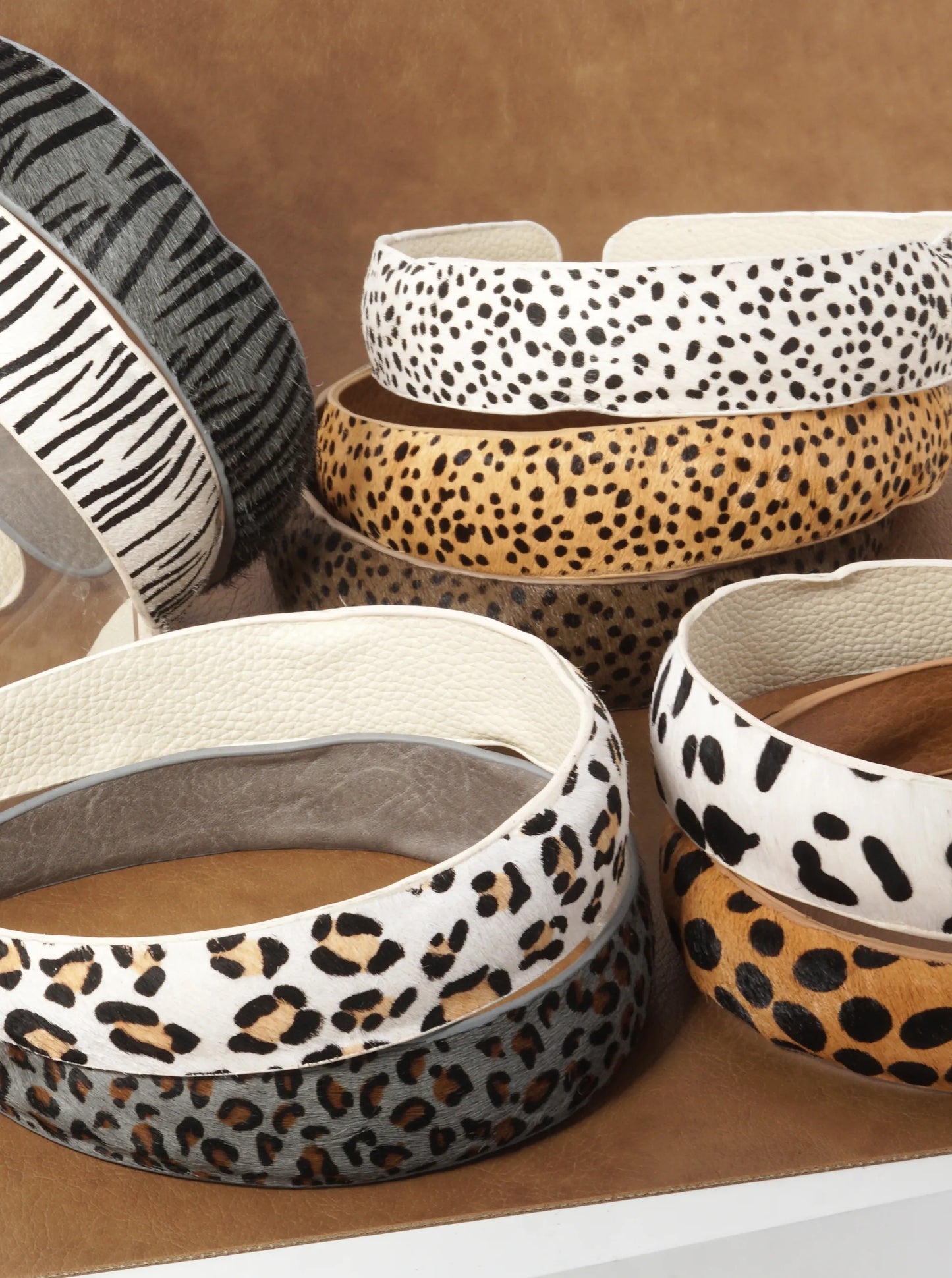 Animal Pattern Genuine Leather Headband