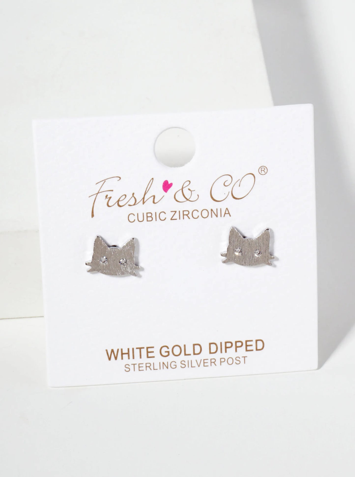Celestial-Theme 18K-Gold-Dipped Brushed-Texture Brass Three Stars Stud Earrings