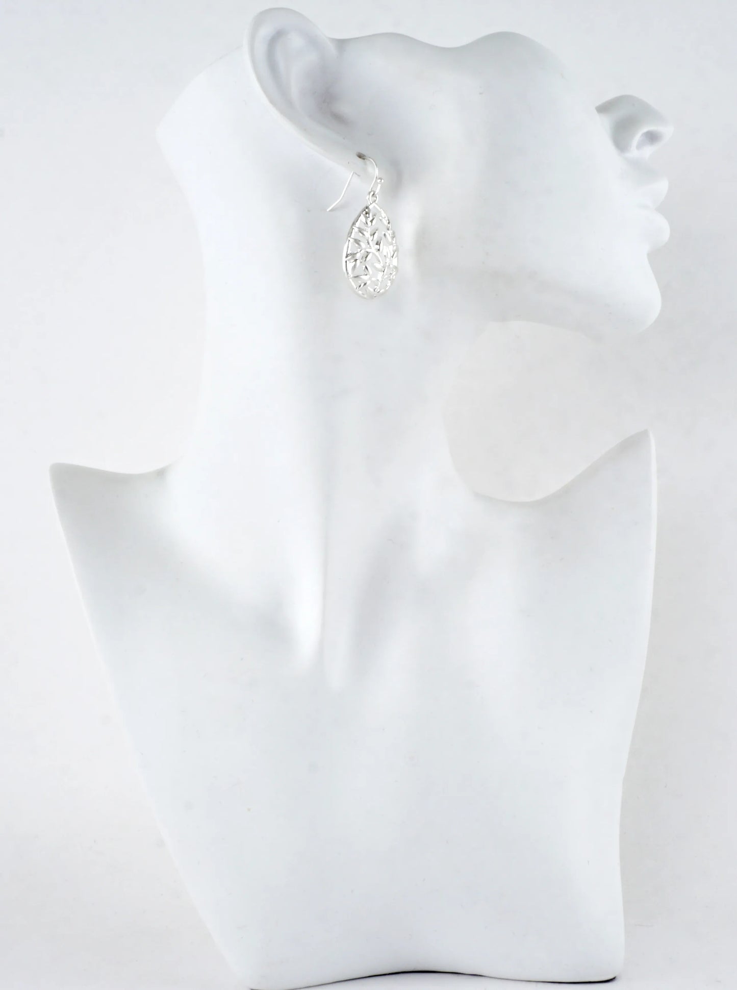 Botanical Openwork Teardrop Drop Earrings