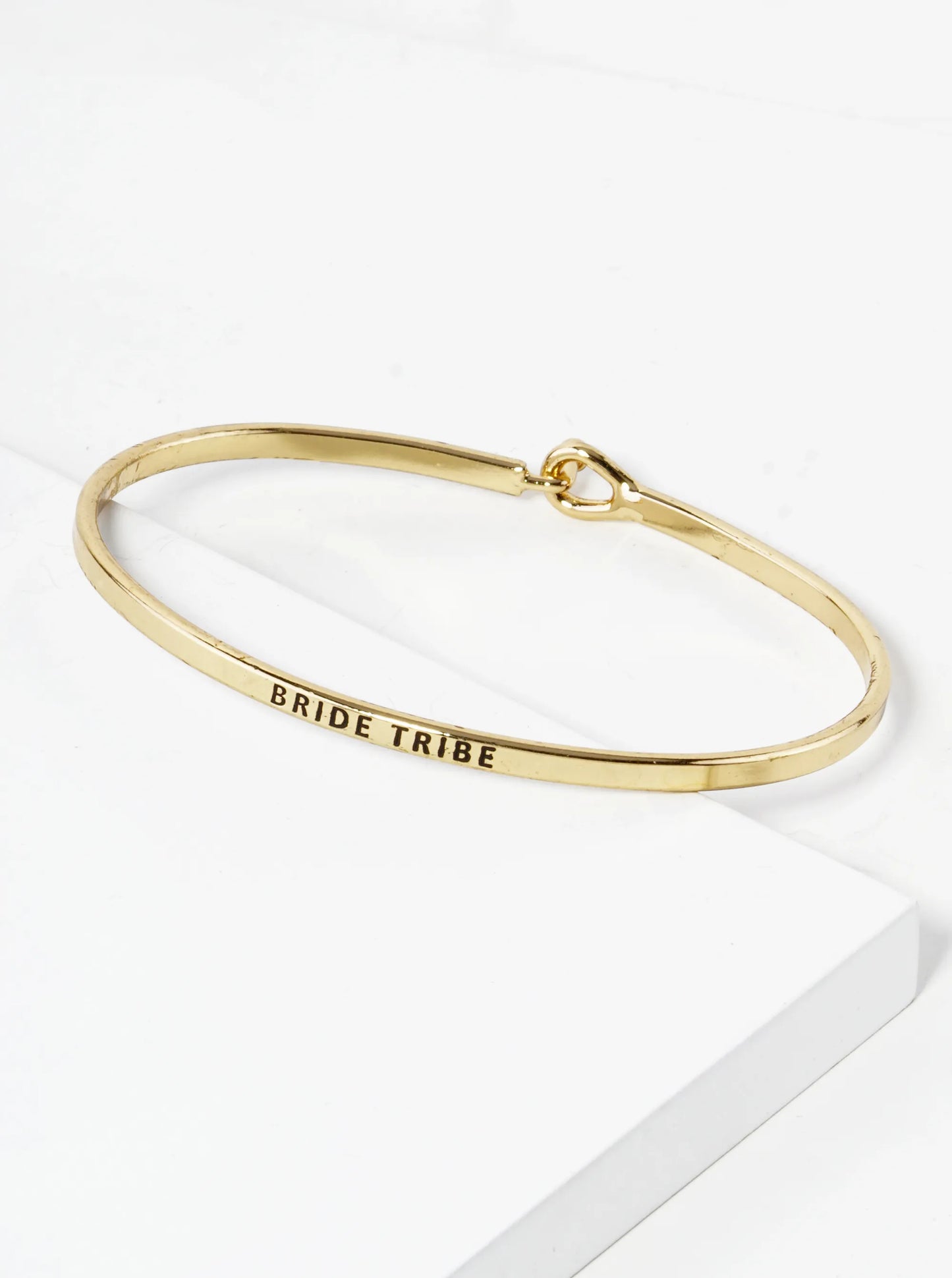 Bride Tribe Engraved Inspirational Bangle Bracelet
