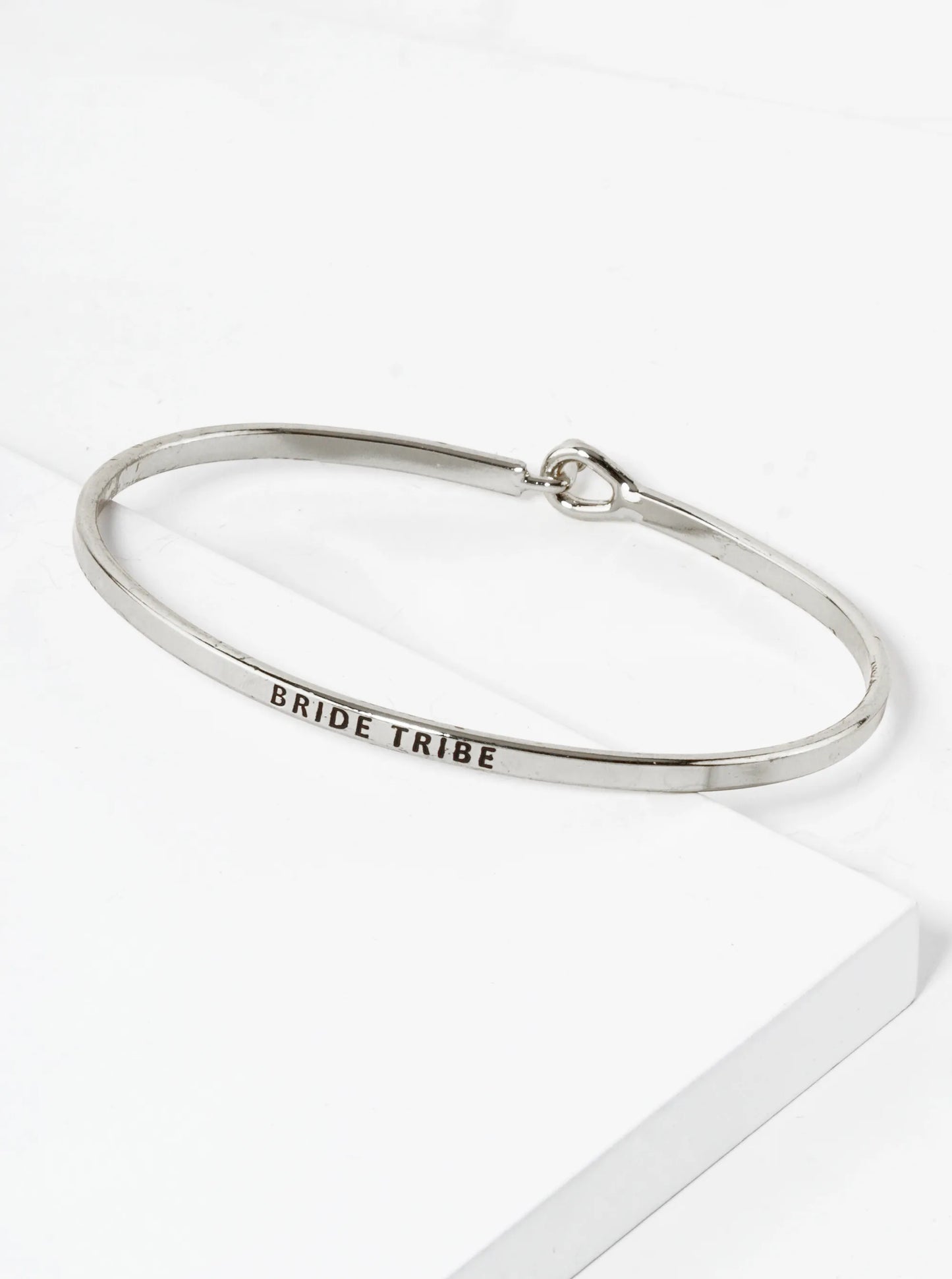 Bride Tribe Engraved Inspirational Bangle Bracelet