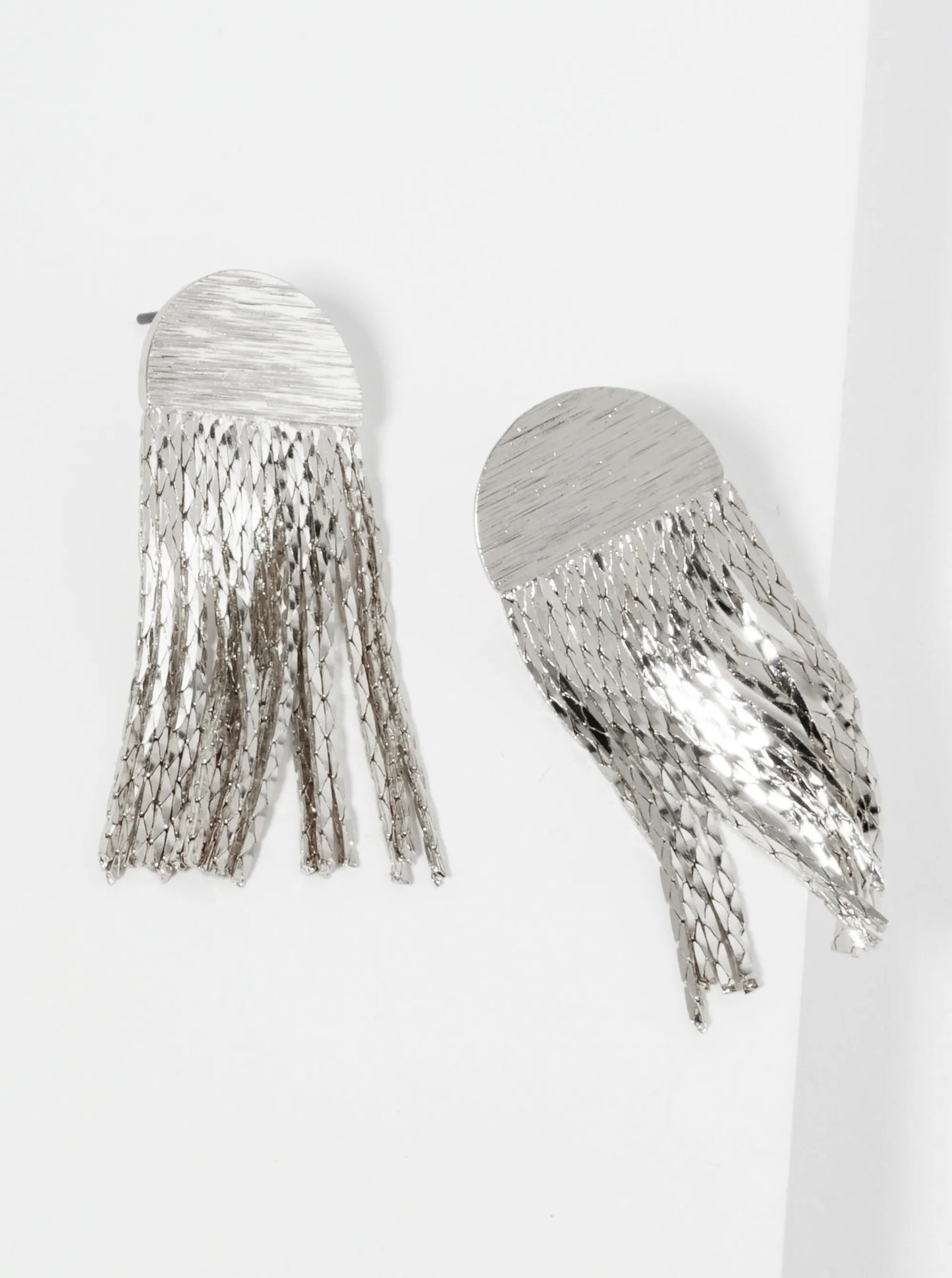 Chain Drop Geometric Drop Earrings