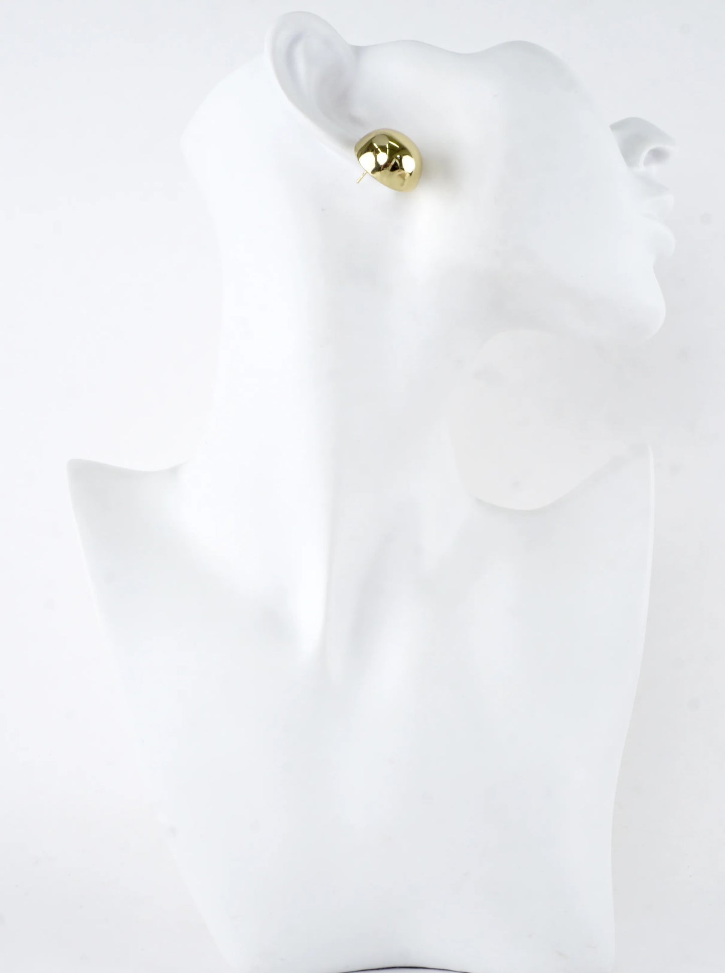 Chunky Puffy Dome Button Stud Earrings