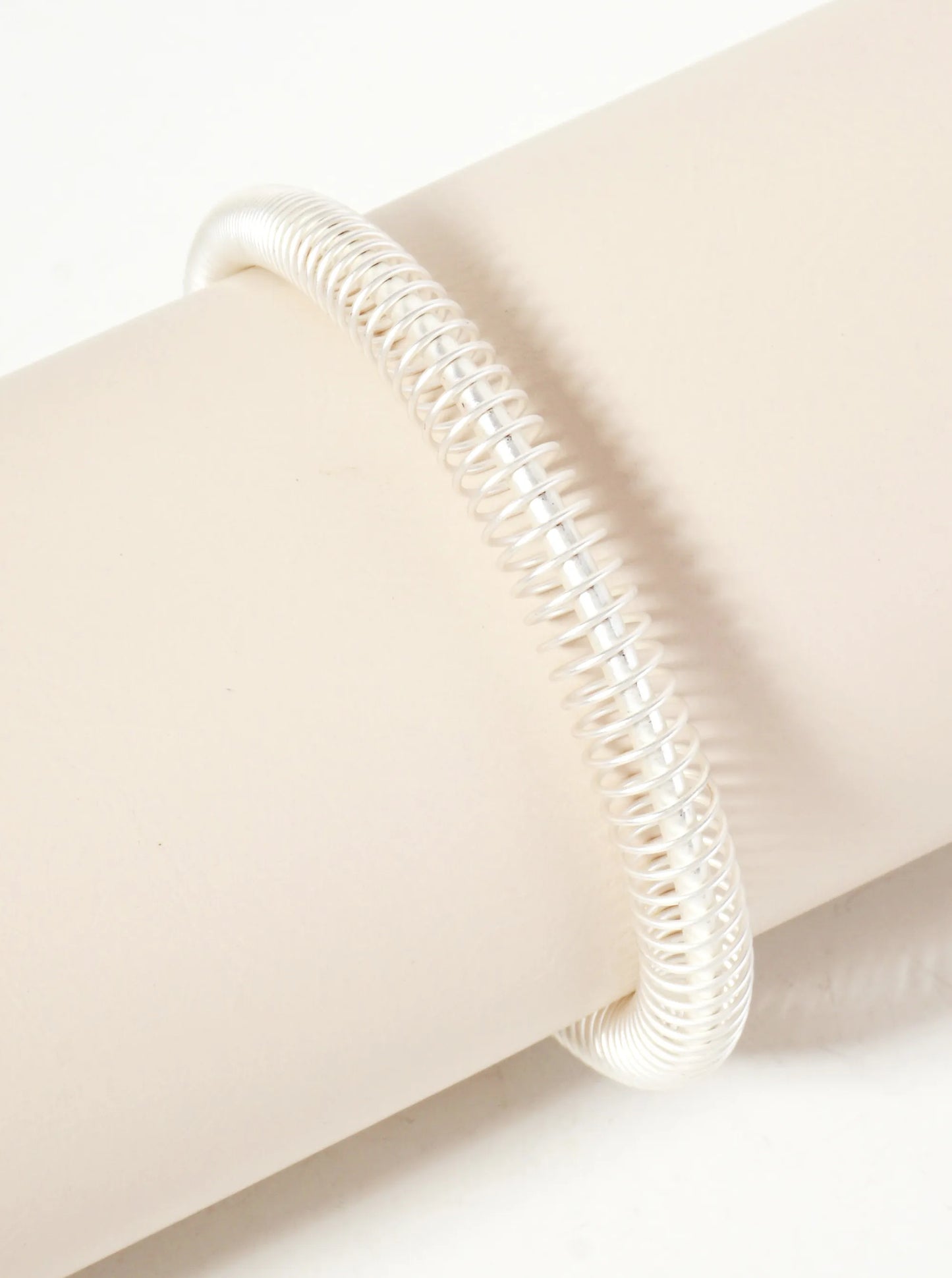 Coiled Metal Wire Open Cuff Bracelet