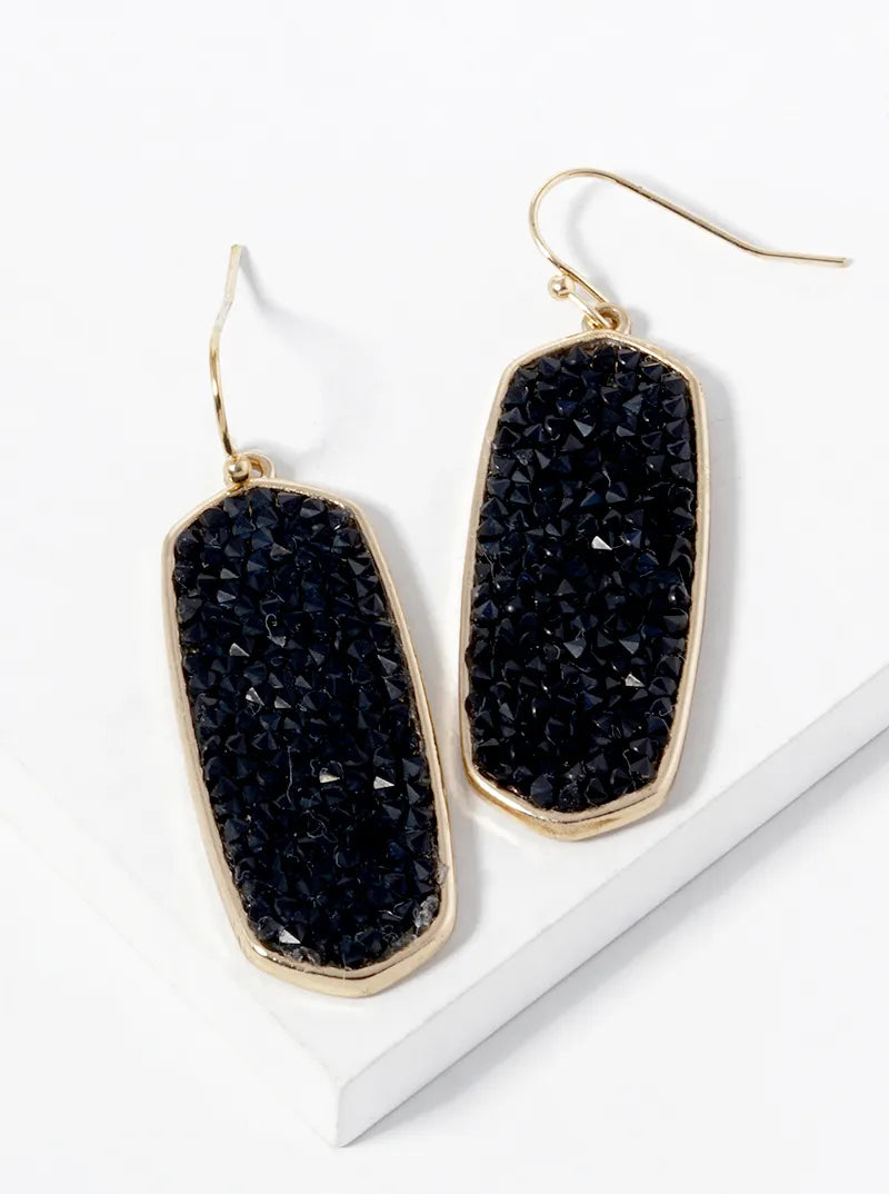 Crystal Pave Sparkling Dangle Drop Earrings