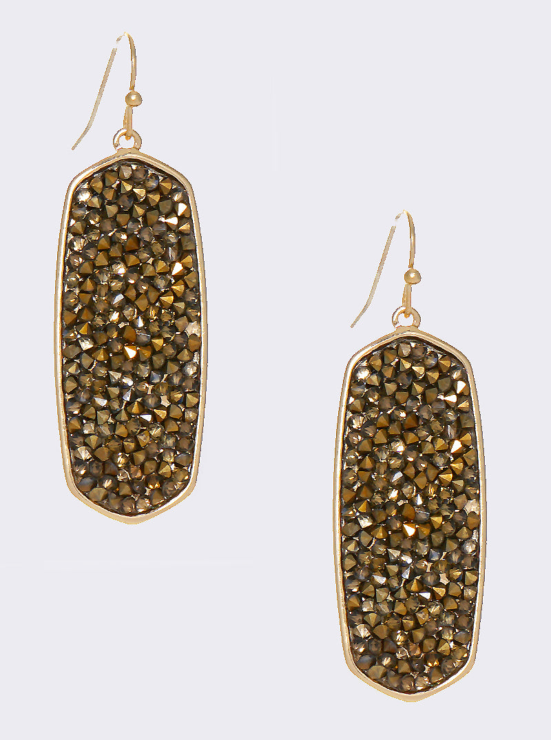 Crystal Pave Sparkling Dangle Drop Earrings