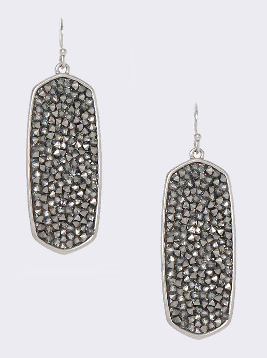 Crystal Pave Sparkling Dangle Drop Earrings