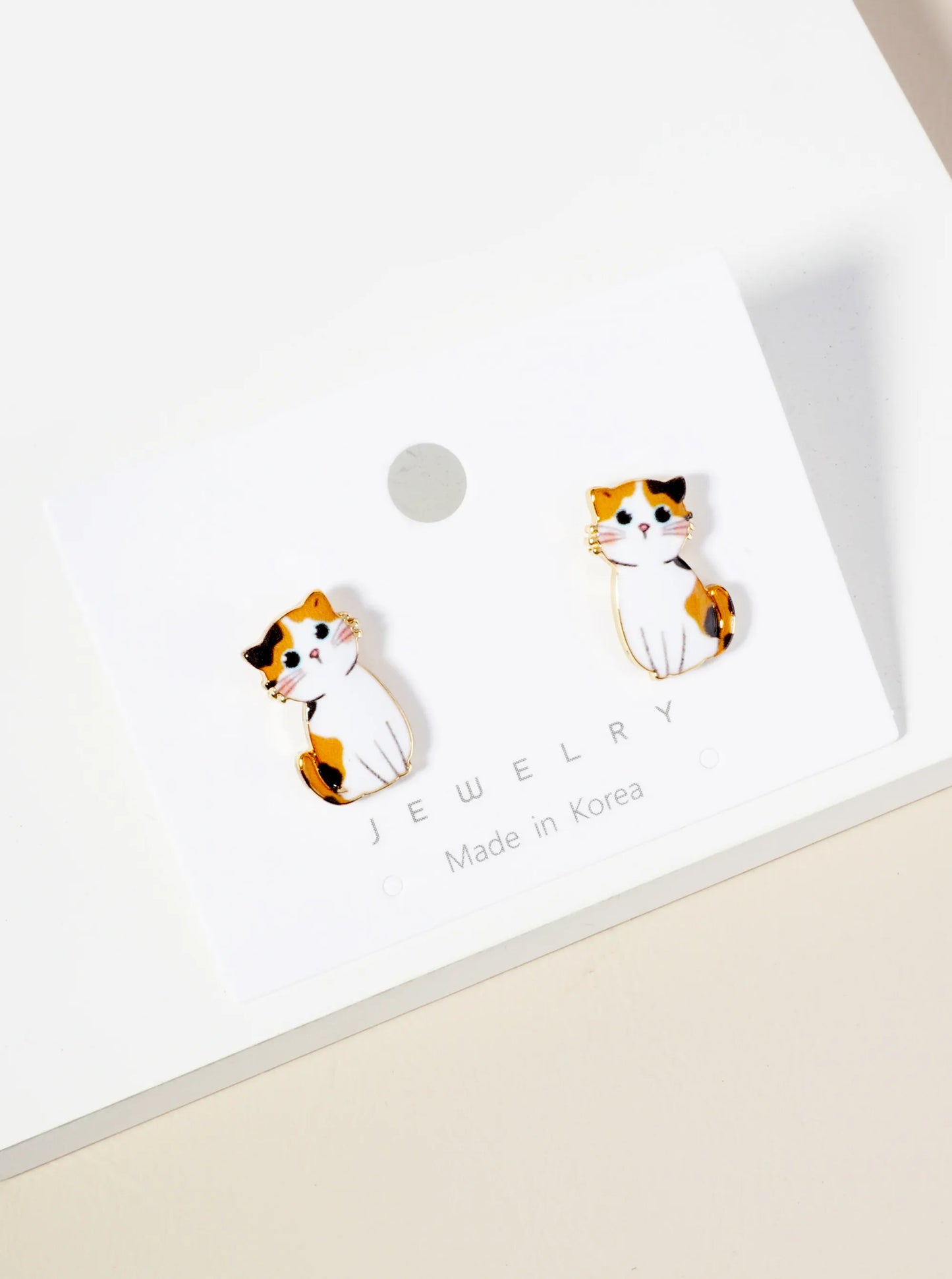 Dainty Cat Stud Earrings