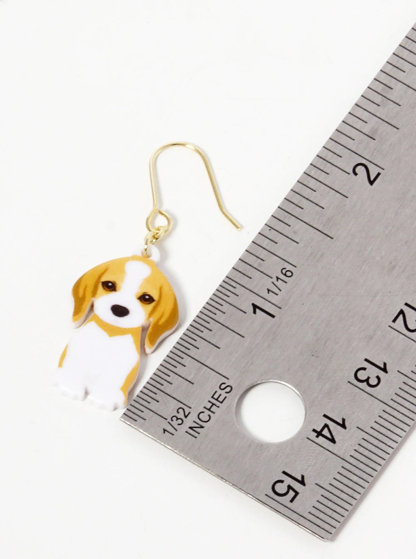 Dainty Dog Dangle Drop Earrings