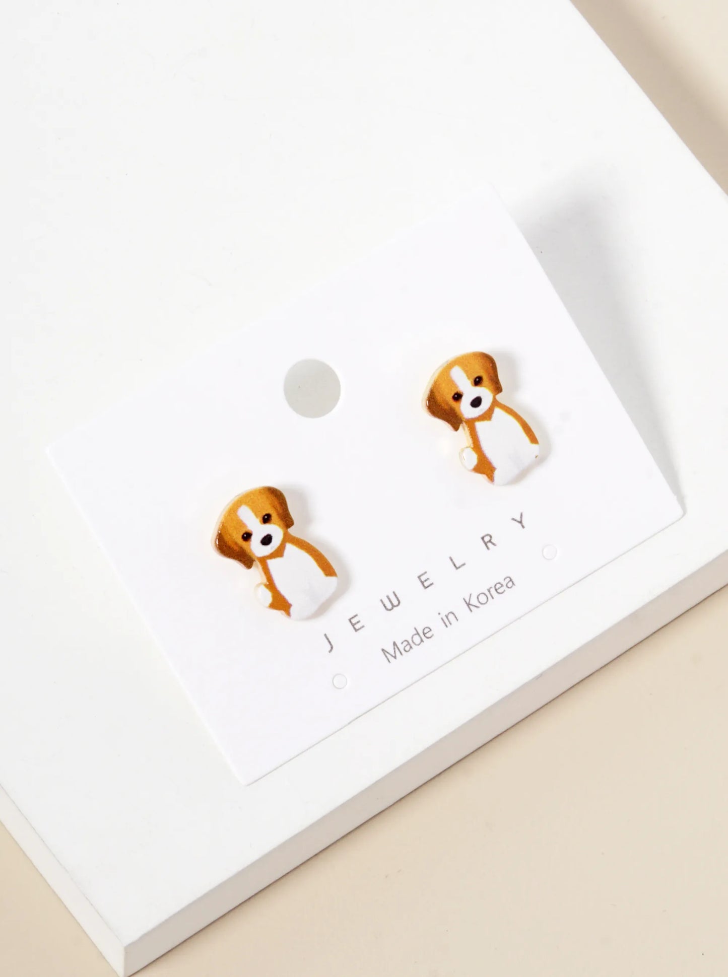 Dainty Dog Stud Earrings