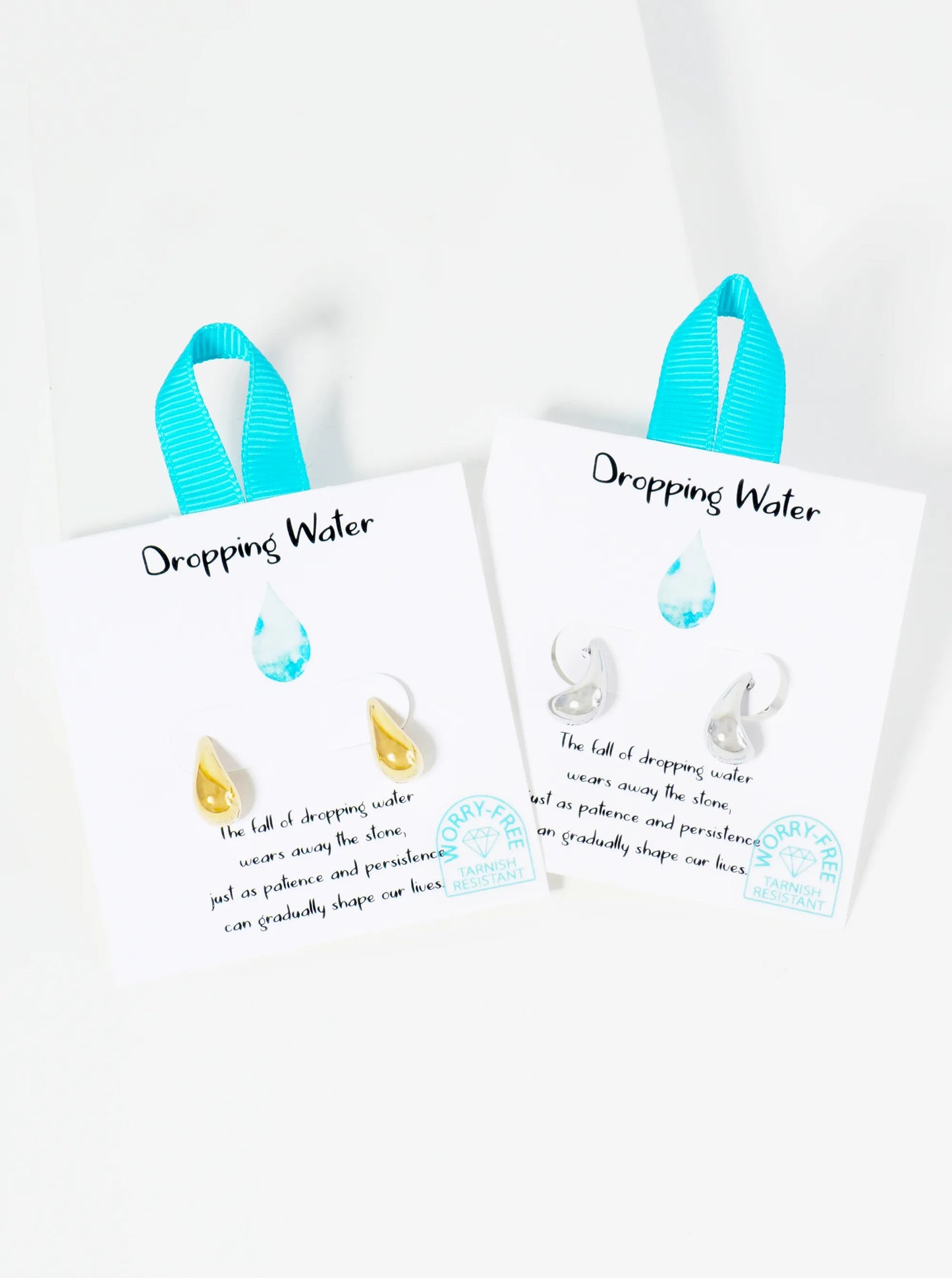 Dropping Water Hypoallergenic Stainless Steel Earrings