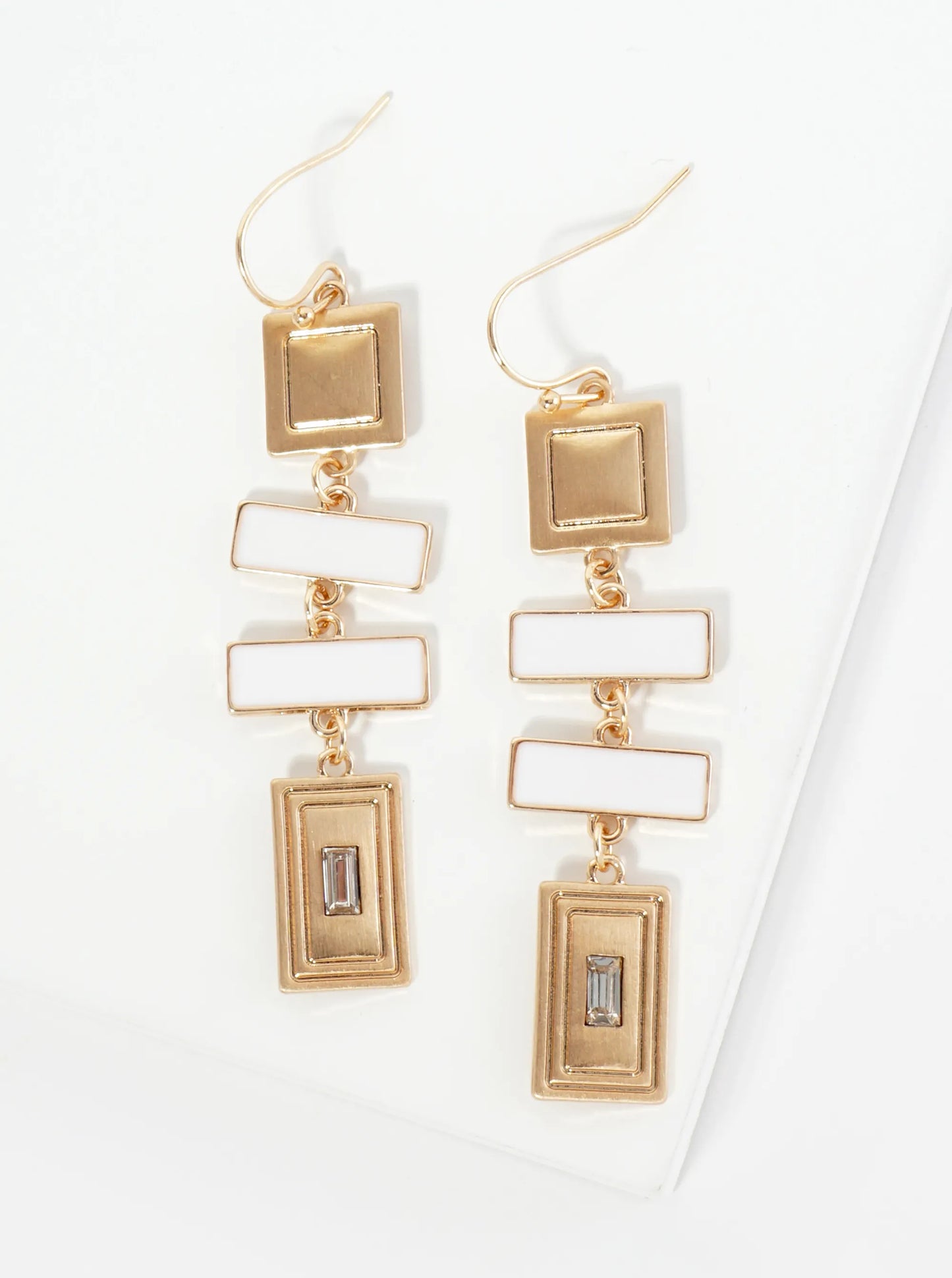 Edgy Dangle Earrings With Various Square Shapes
