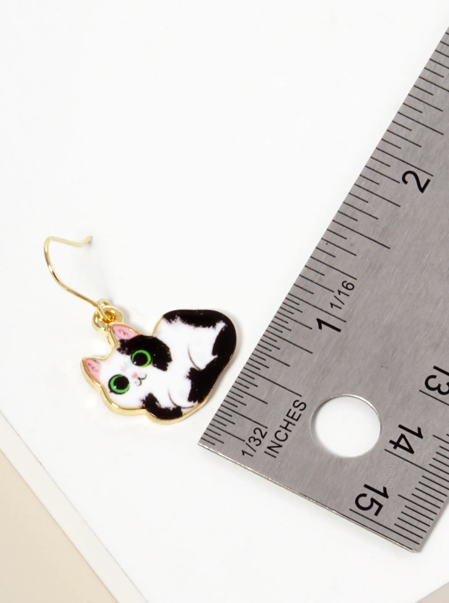 Epoxy Cat Loafing Dangle Drop Earrings