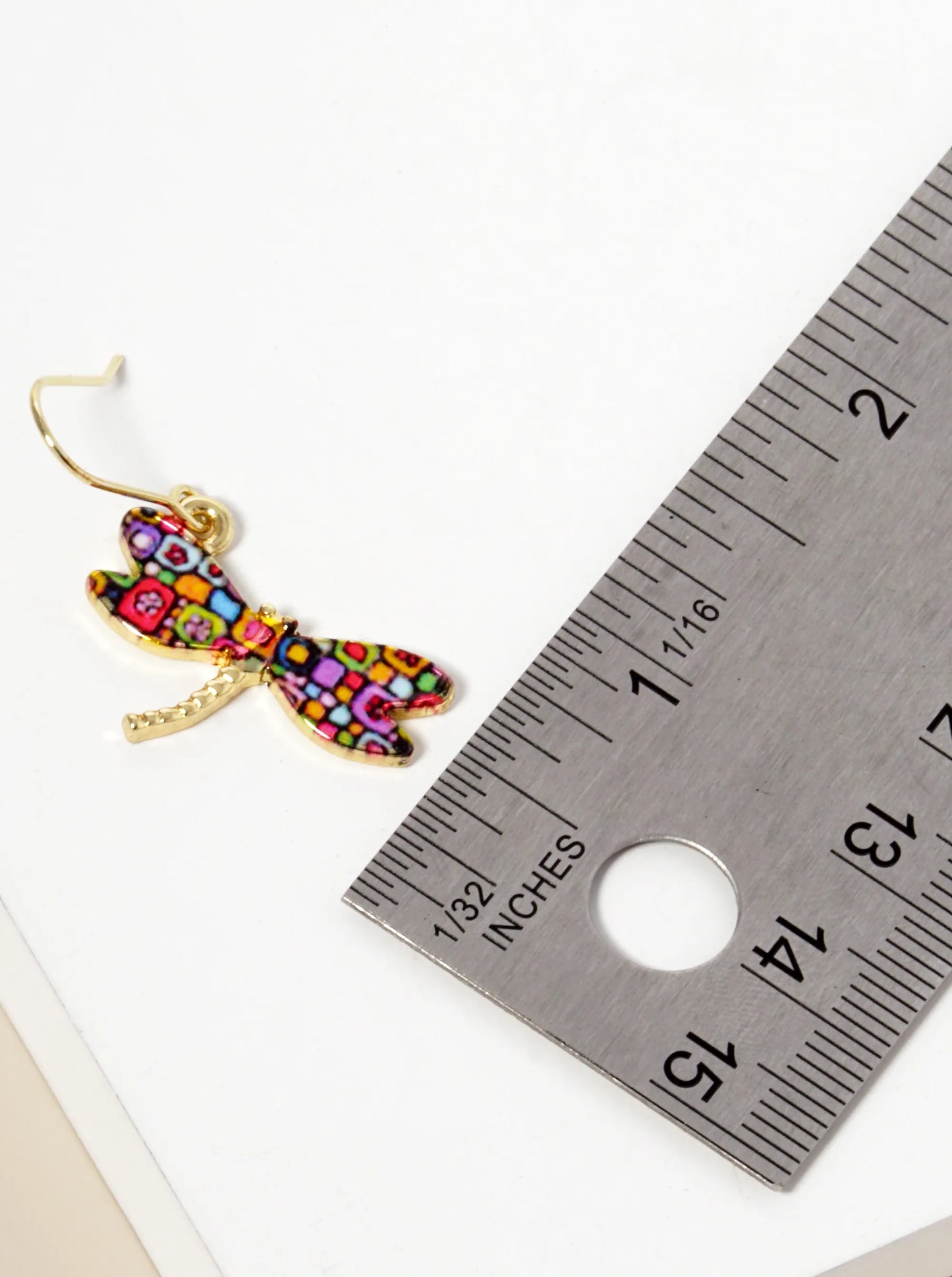 Epoxy Dragonfly Dangle Drop Earrings