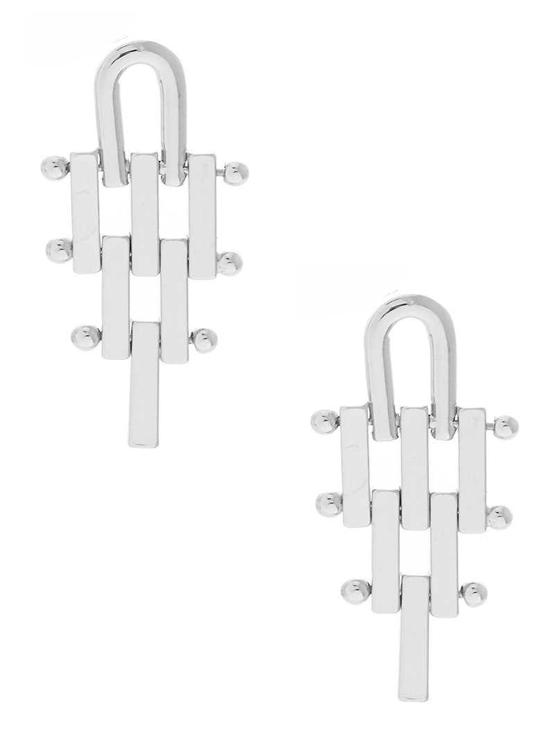 GEOMETRIC SHAPE METAL EARRINGS