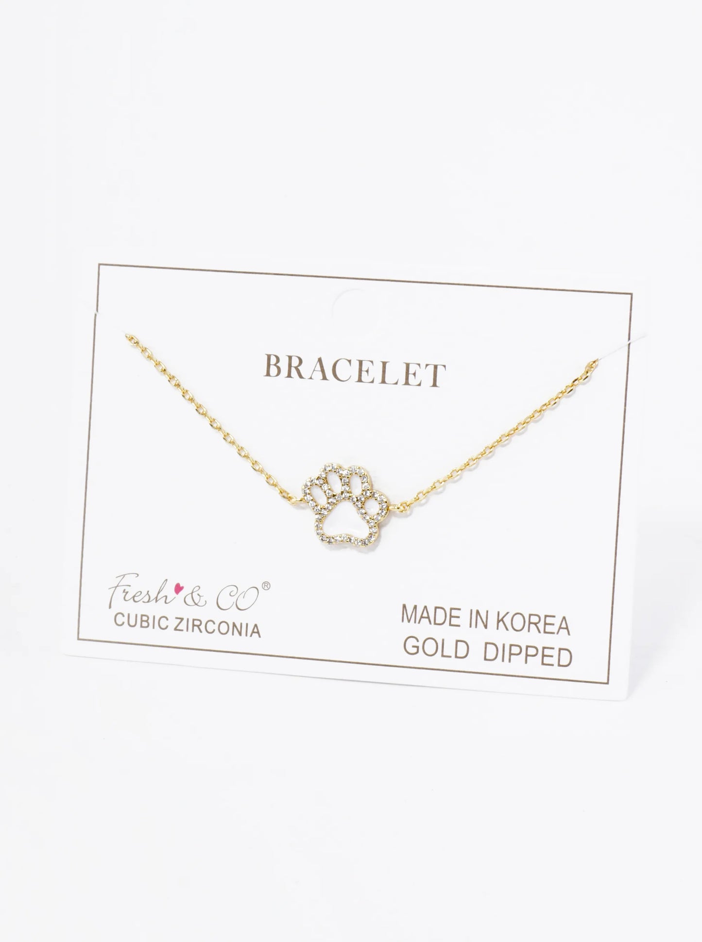 Game Day Mascot 18K Gold Dipped Micro Pave Set Cubic Zirconia 13mm Enamel Chain Bracelet