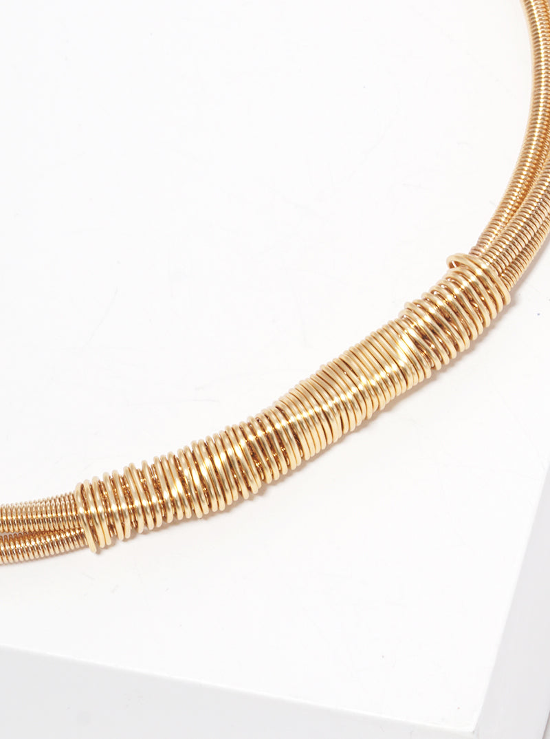 Guitar Wire Wrapped Spring Wire Stretch Stackable Bracelet