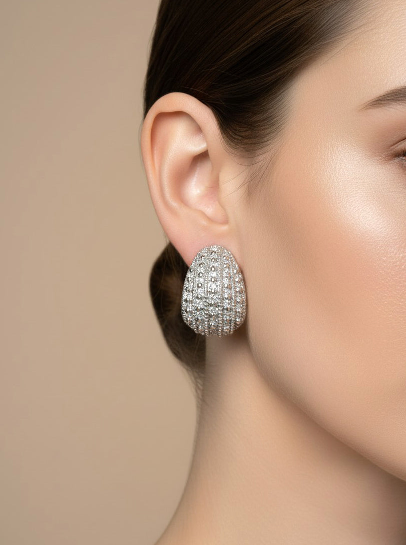 Textured Sculptural Stud Earrings