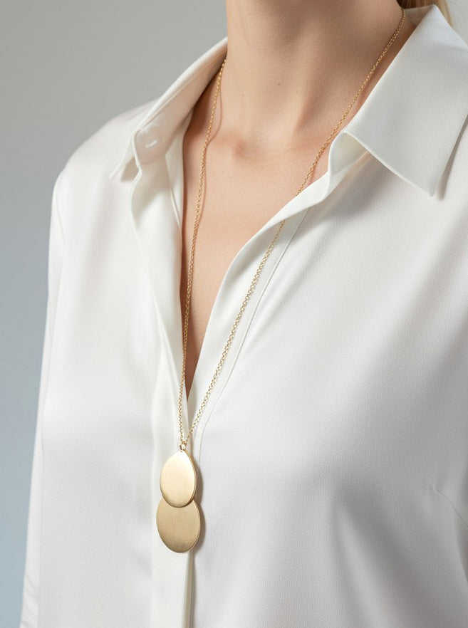 Teardrop Adjustable Pendant Necklace