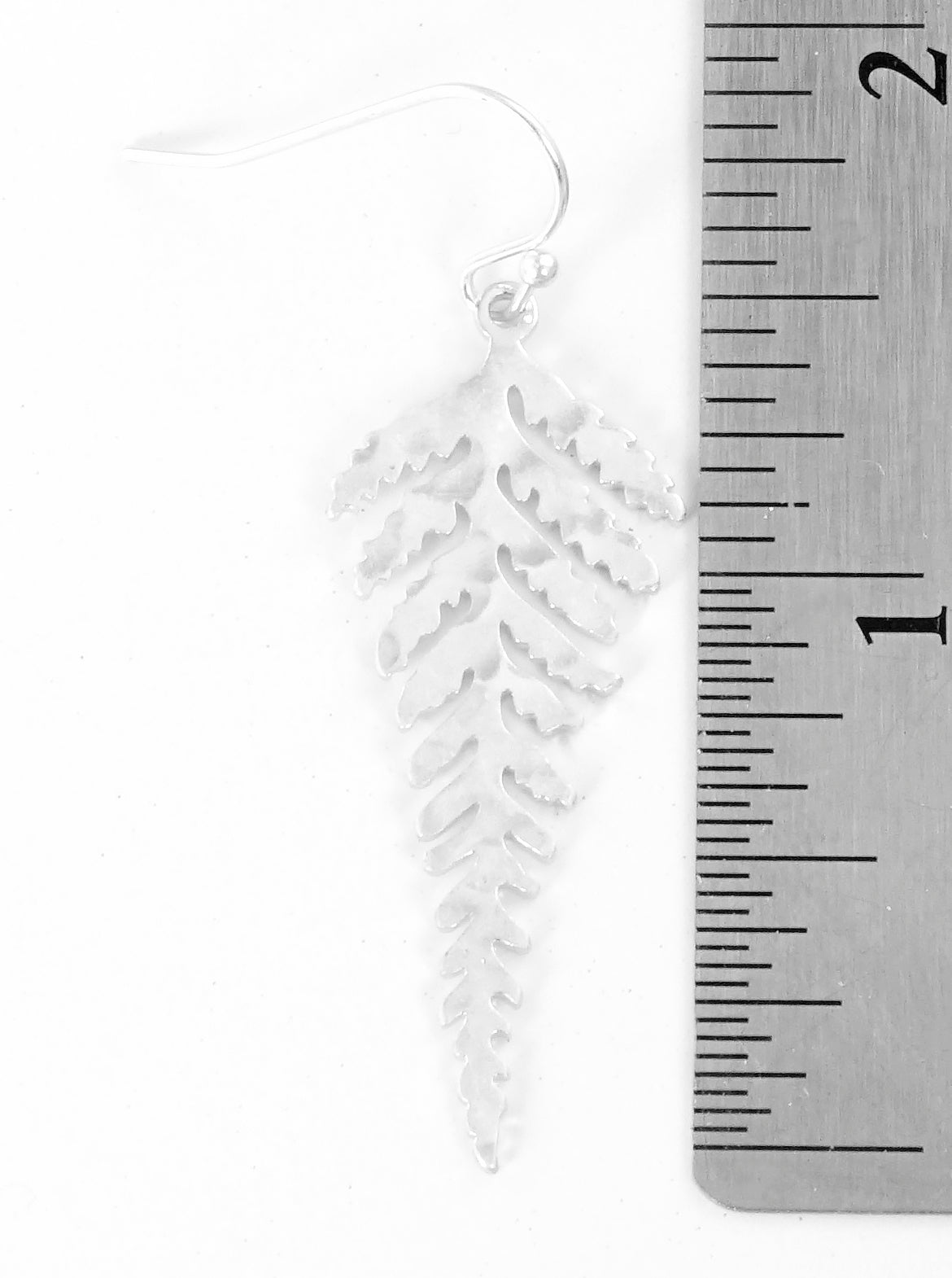 Hammered Metal Leaf Dangle Drop Earrings
