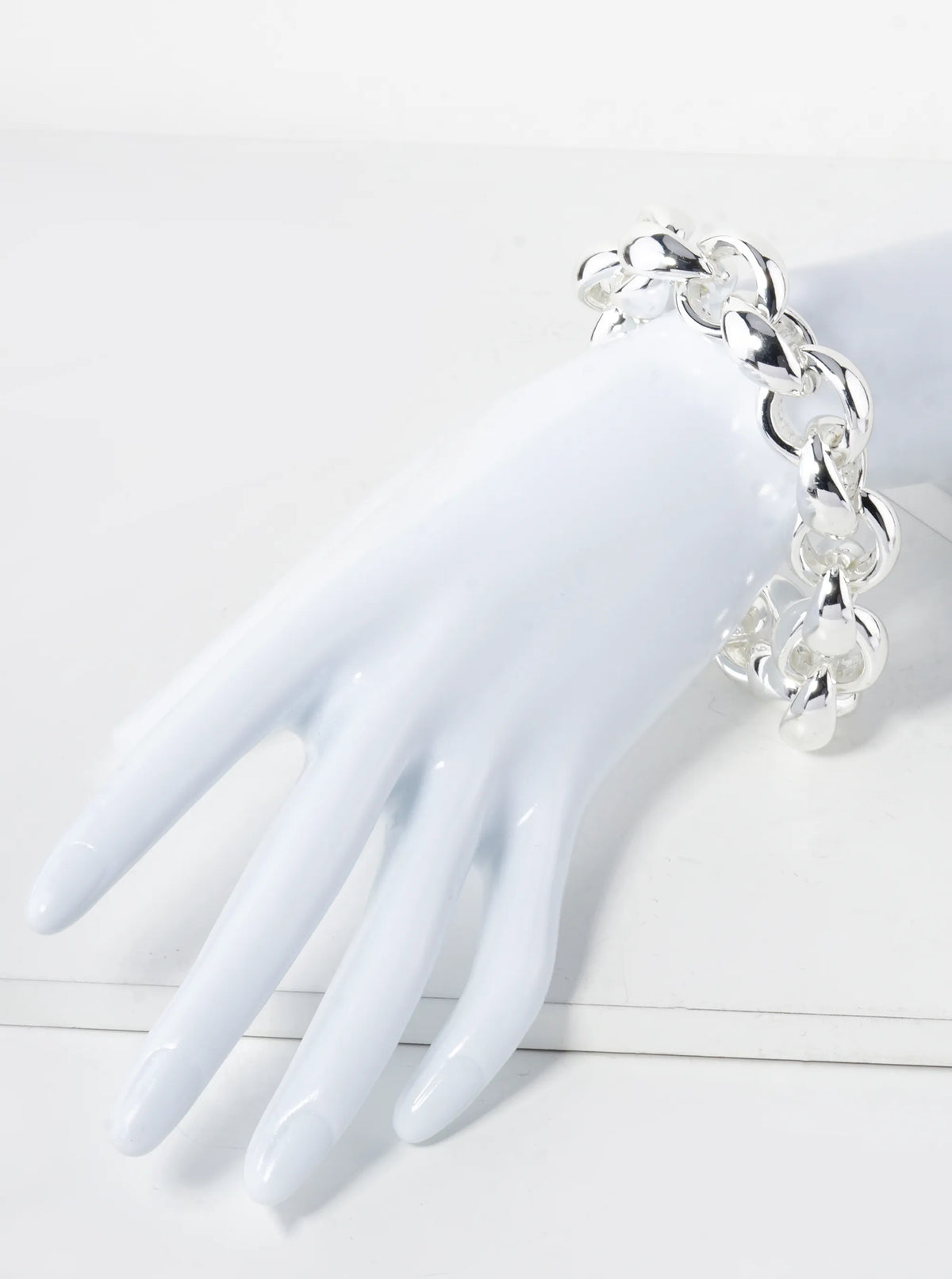 Hollow Metallic Chunky Chain Bracelet