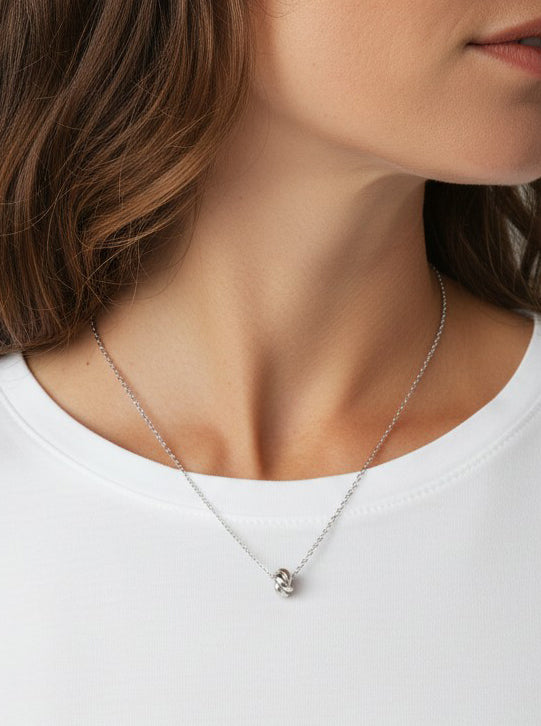 Infinity Knot Pendant Necklace