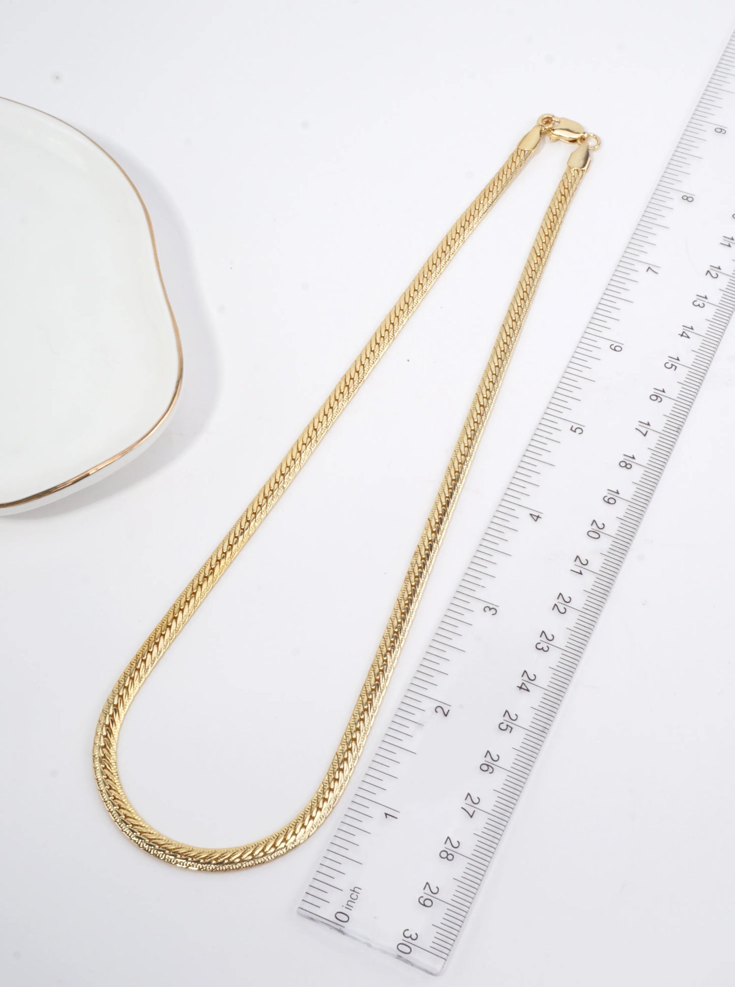 Luxe Textured Snake Necklace