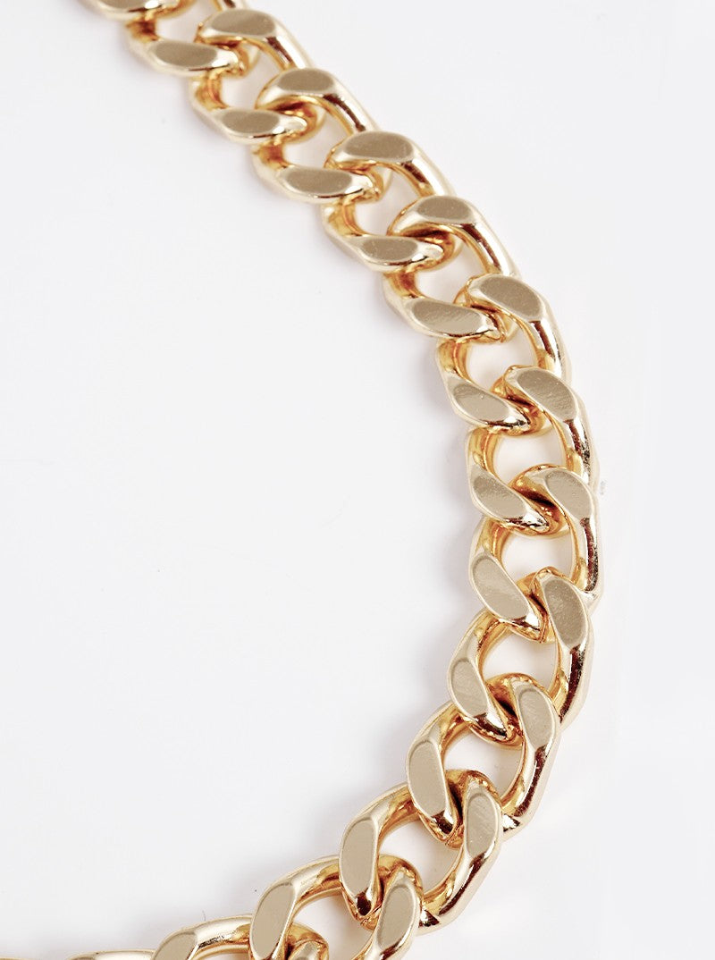 Metal 10mm Curb Chain Necklace