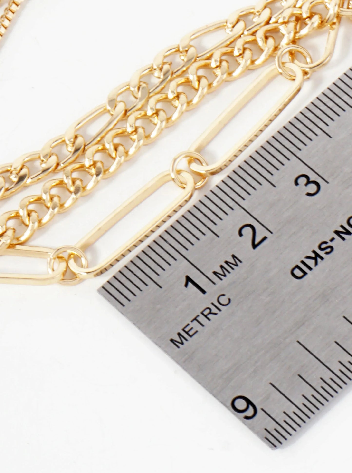 Metal 3-Row Pull-Tie Chain Bracelet